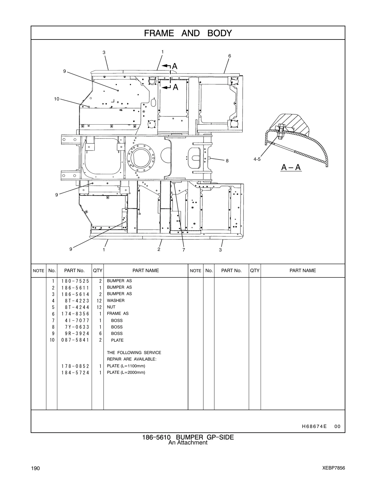 186-5611 - BUMPER AS