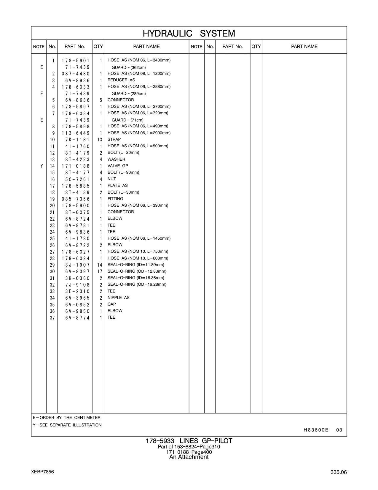087-4480 - HOSE AS (NOM 08, L=1200mm)
