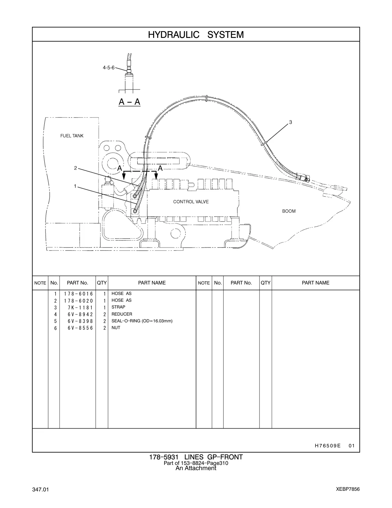 6V-8556 - NUT