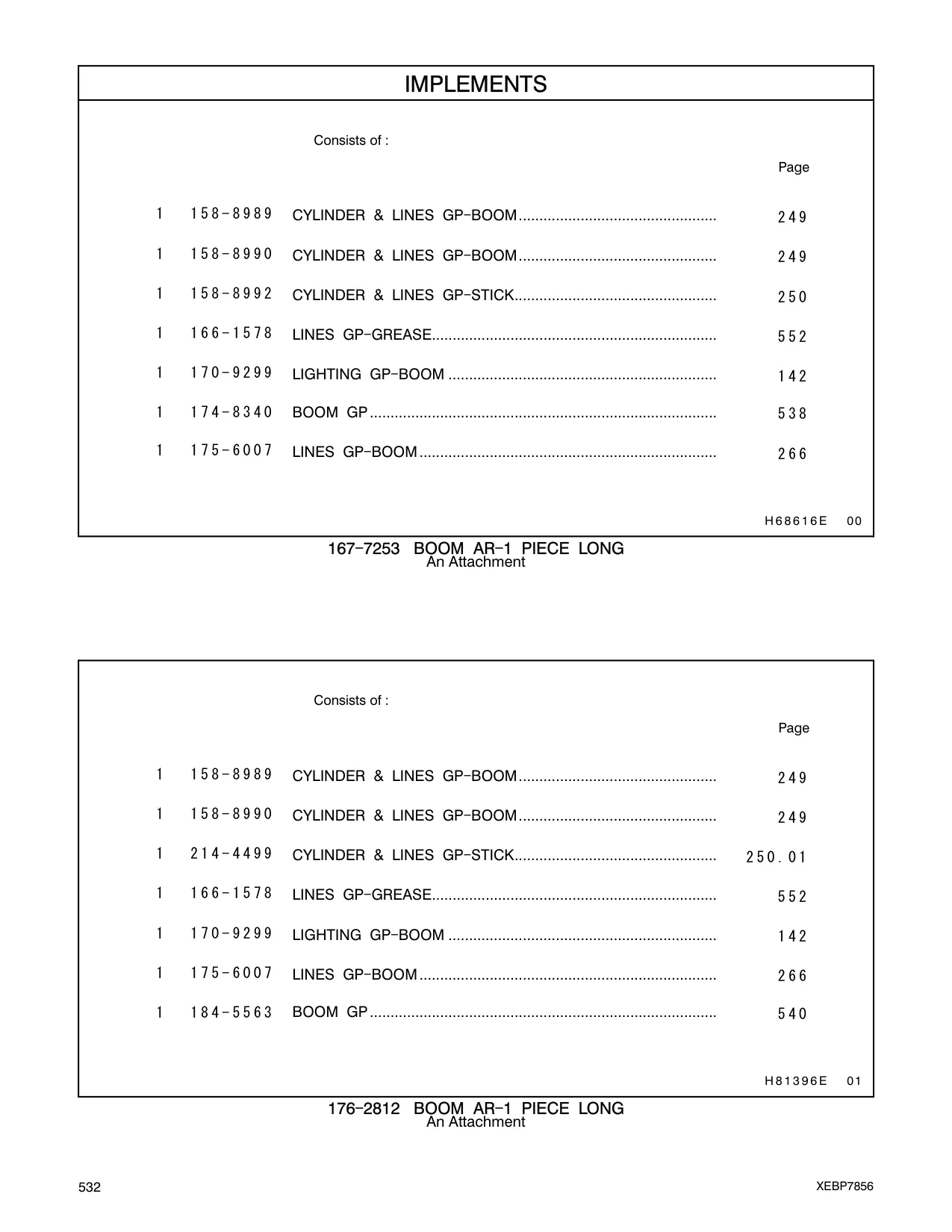 174-8340 - BOOM GP....................................................................................