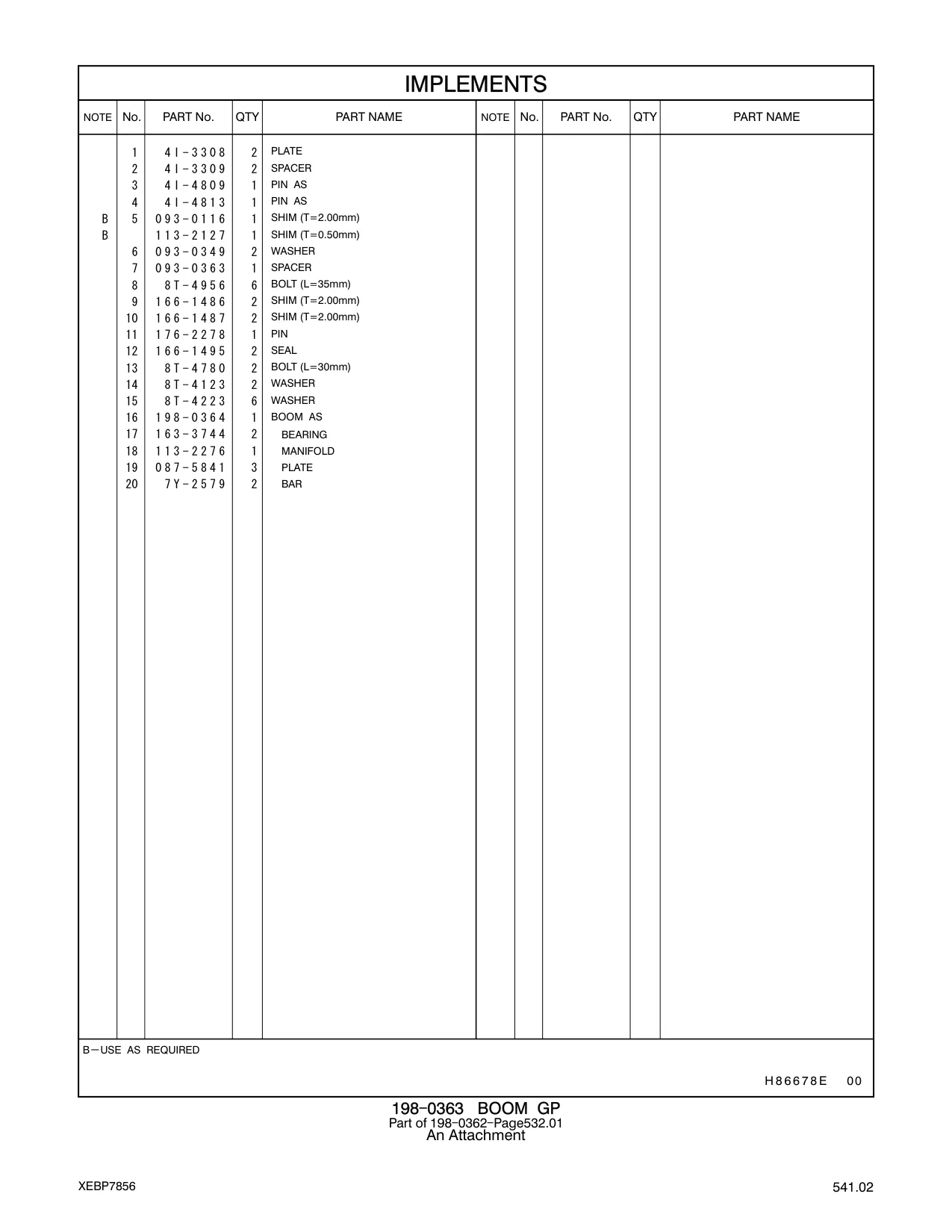 198-0364 - BOOM AS