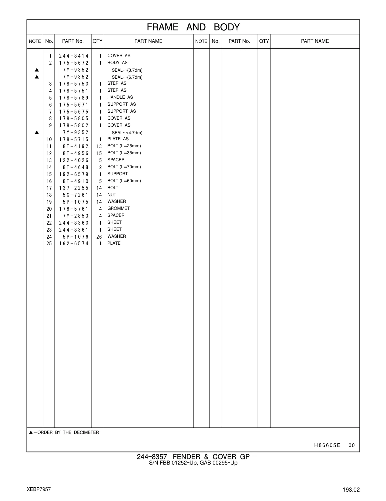 244-8361 - SHEET