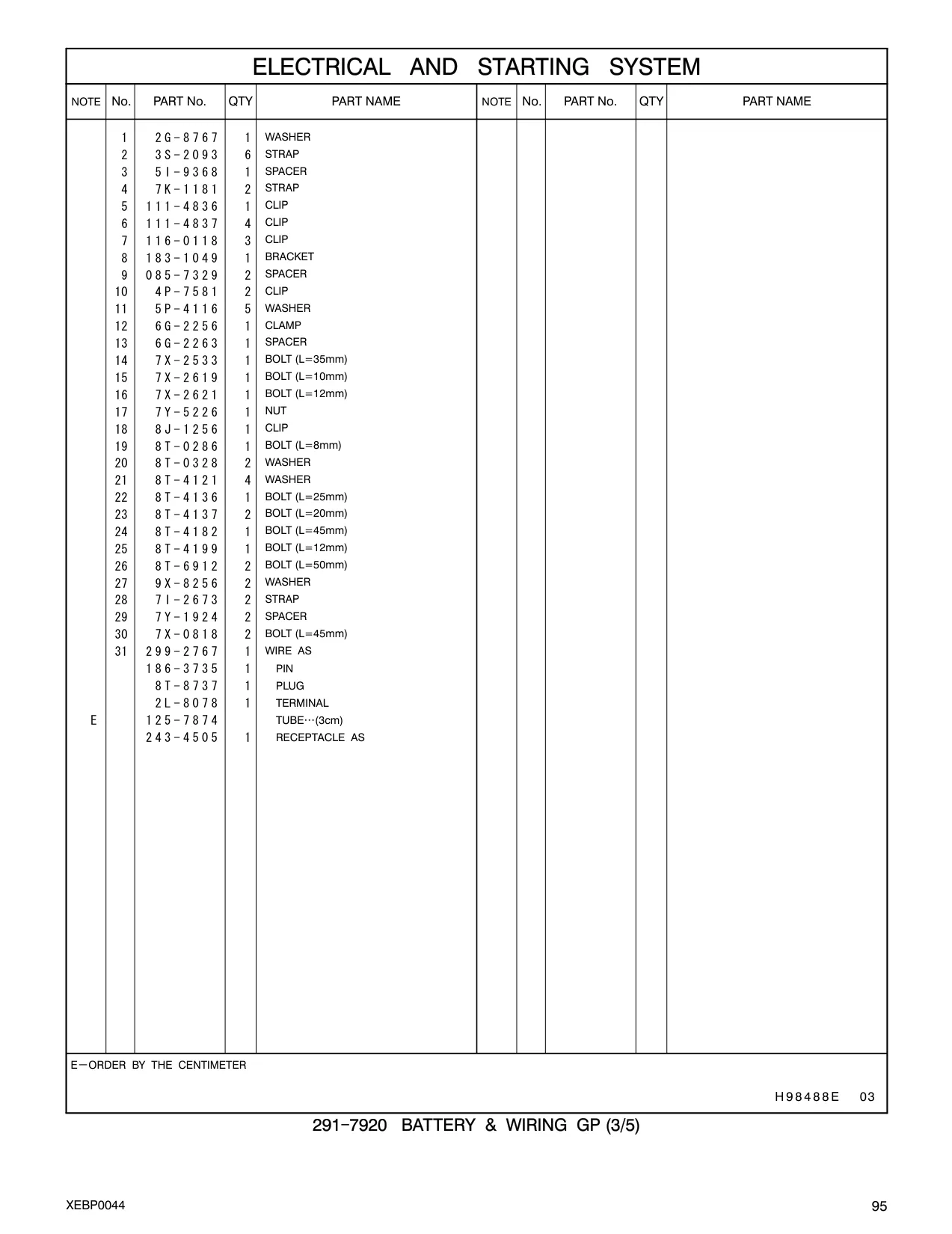 7X-2621 - BOLT (L=12mm)