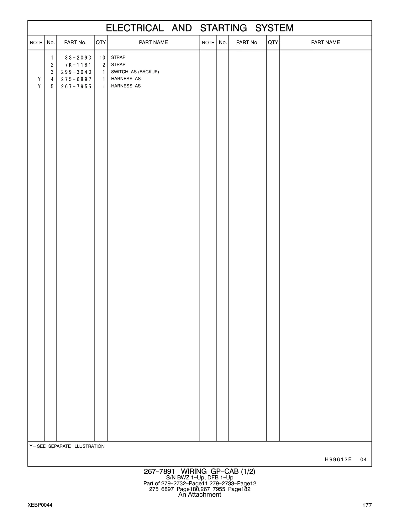 299-3040 - SWITCH AS (BACKUP)