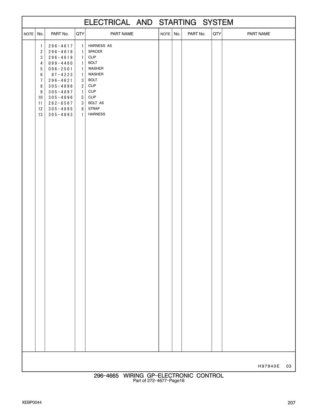 296-4617 - HARNESS AS