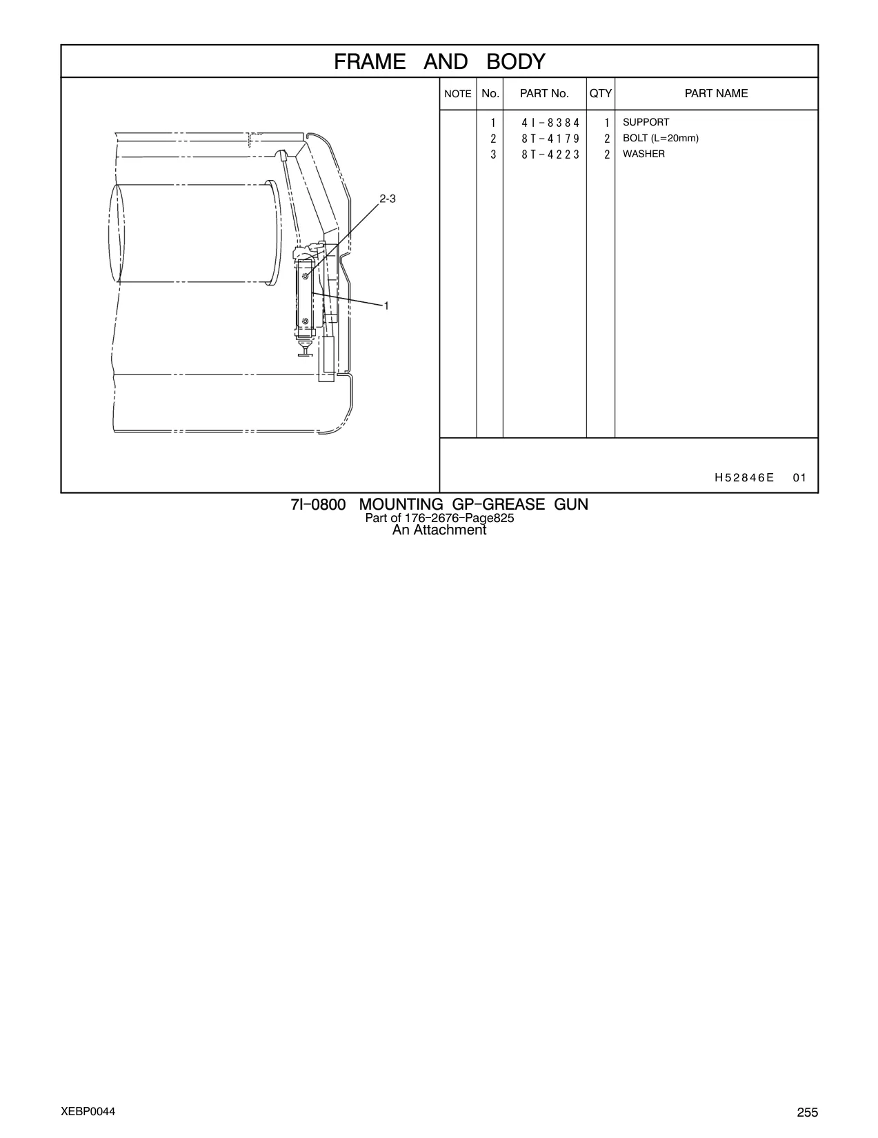 4I-8384 - SUPPORT