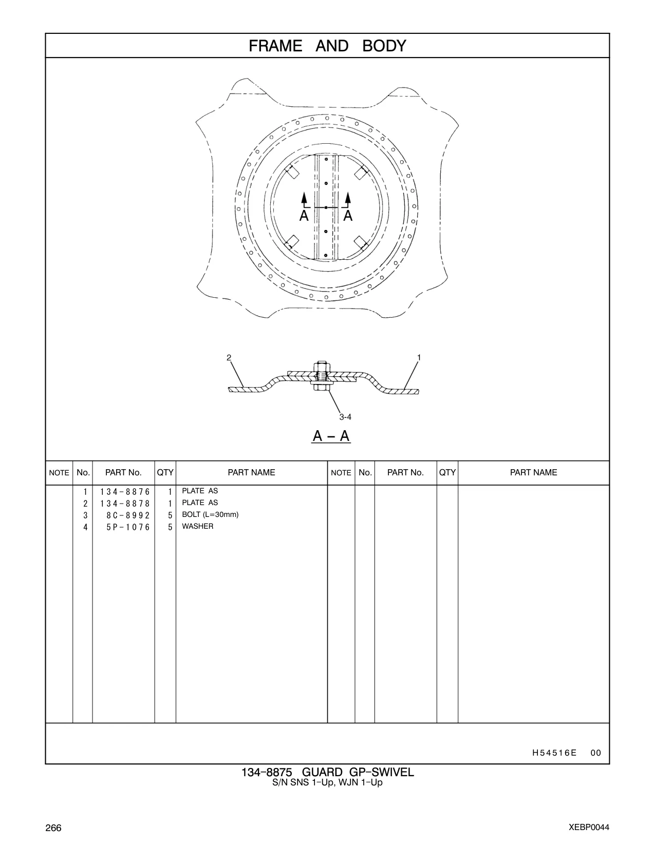 134-8876 - PLATE AS