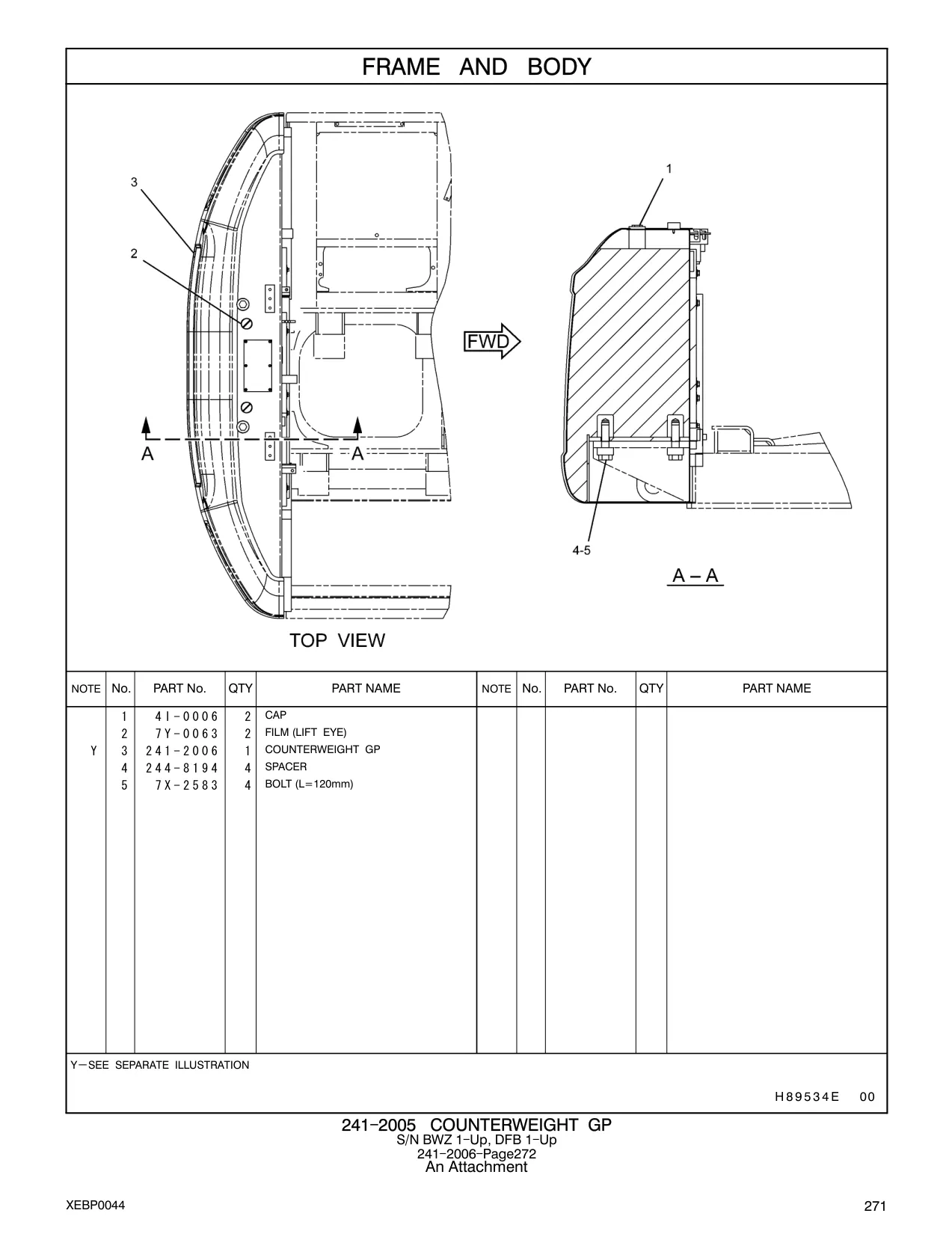 241-2006 - COUNTERWEIGHT GP