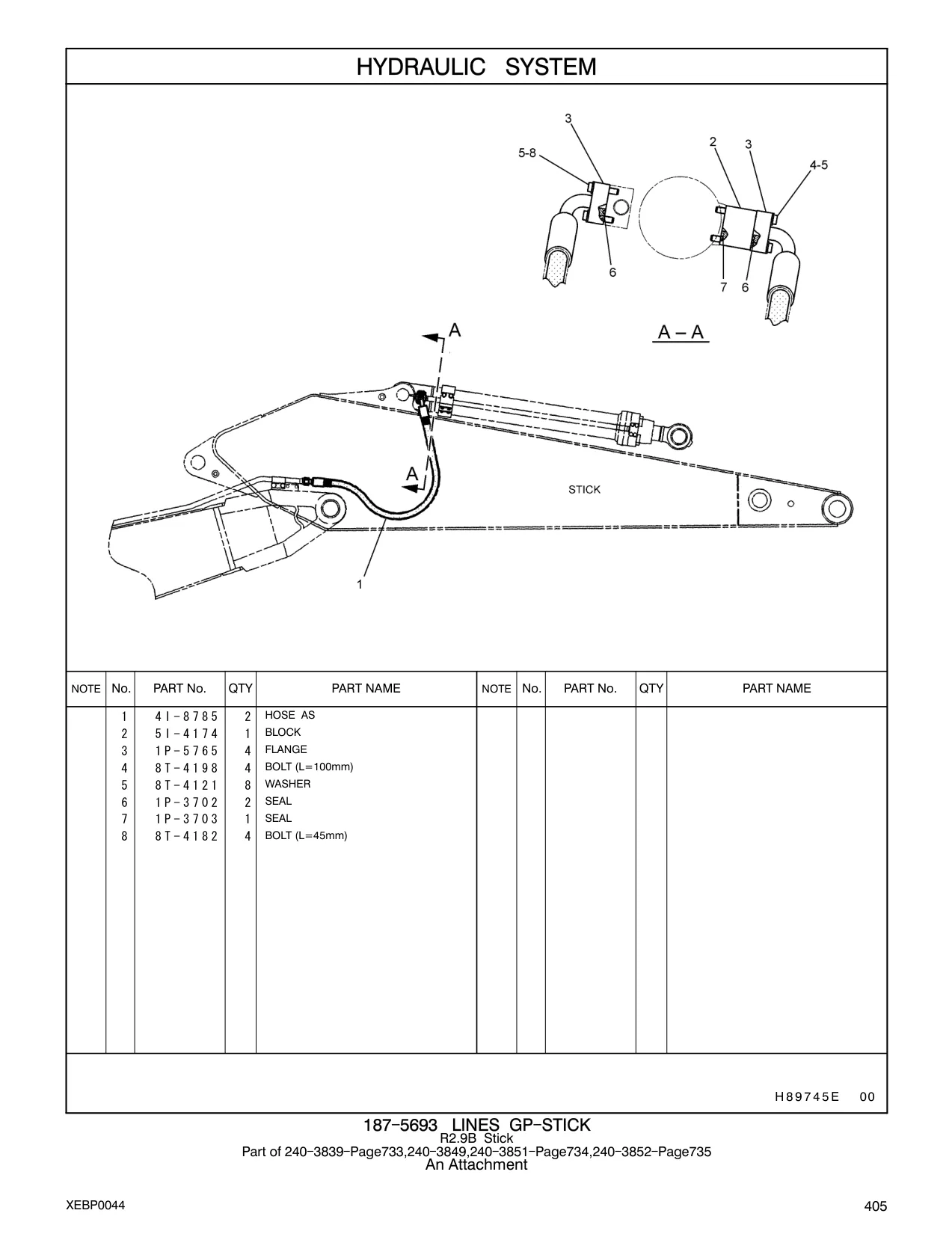 4I-8785 - HOSE AS