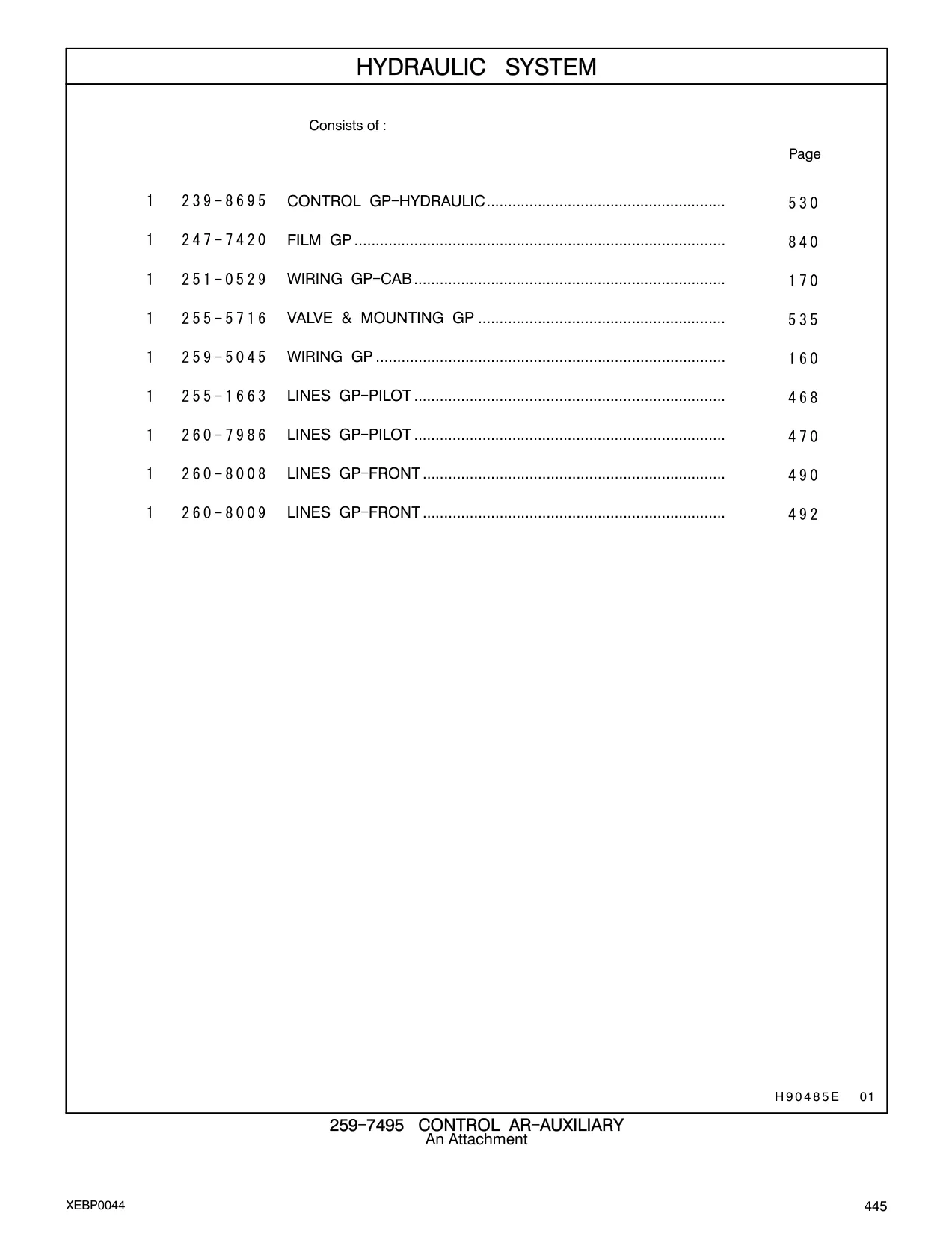 255-1663 - LINES GP - PILOT .........................................................................