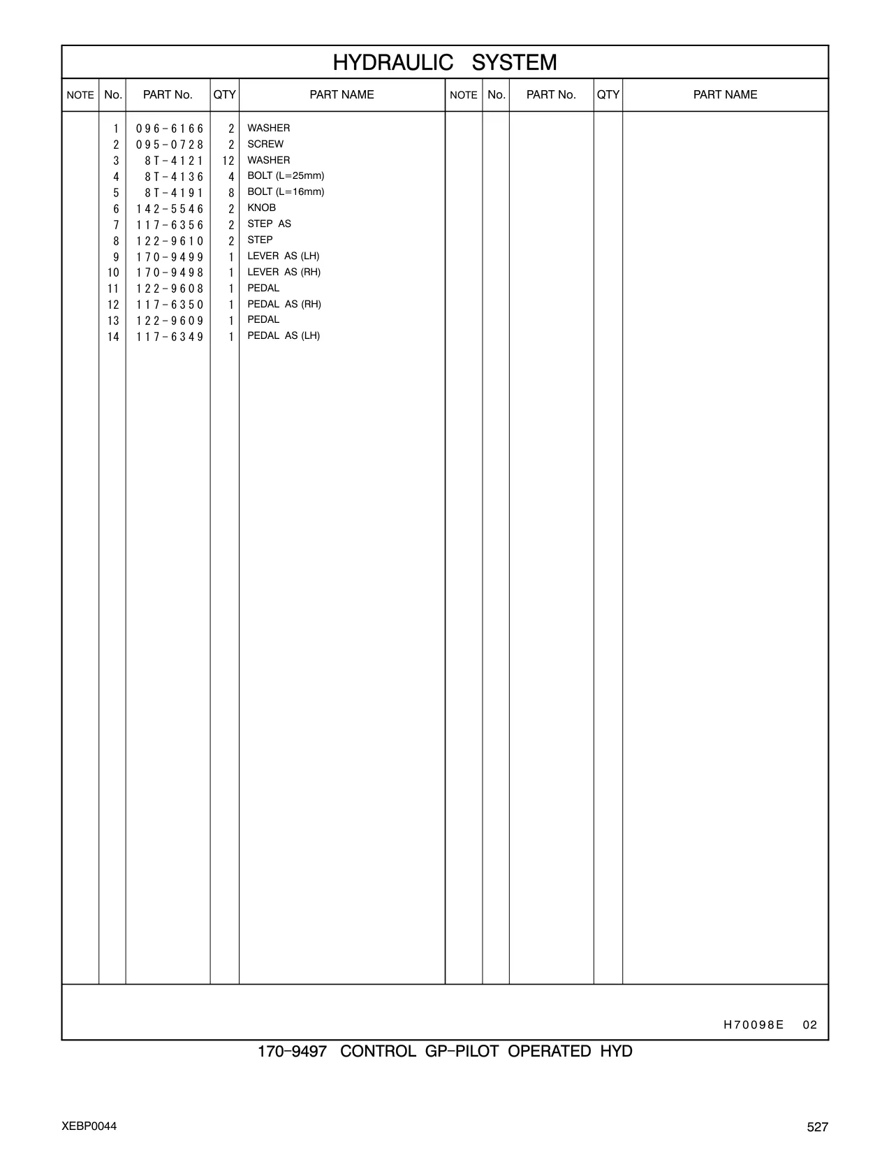 122-9608 - PEDAL