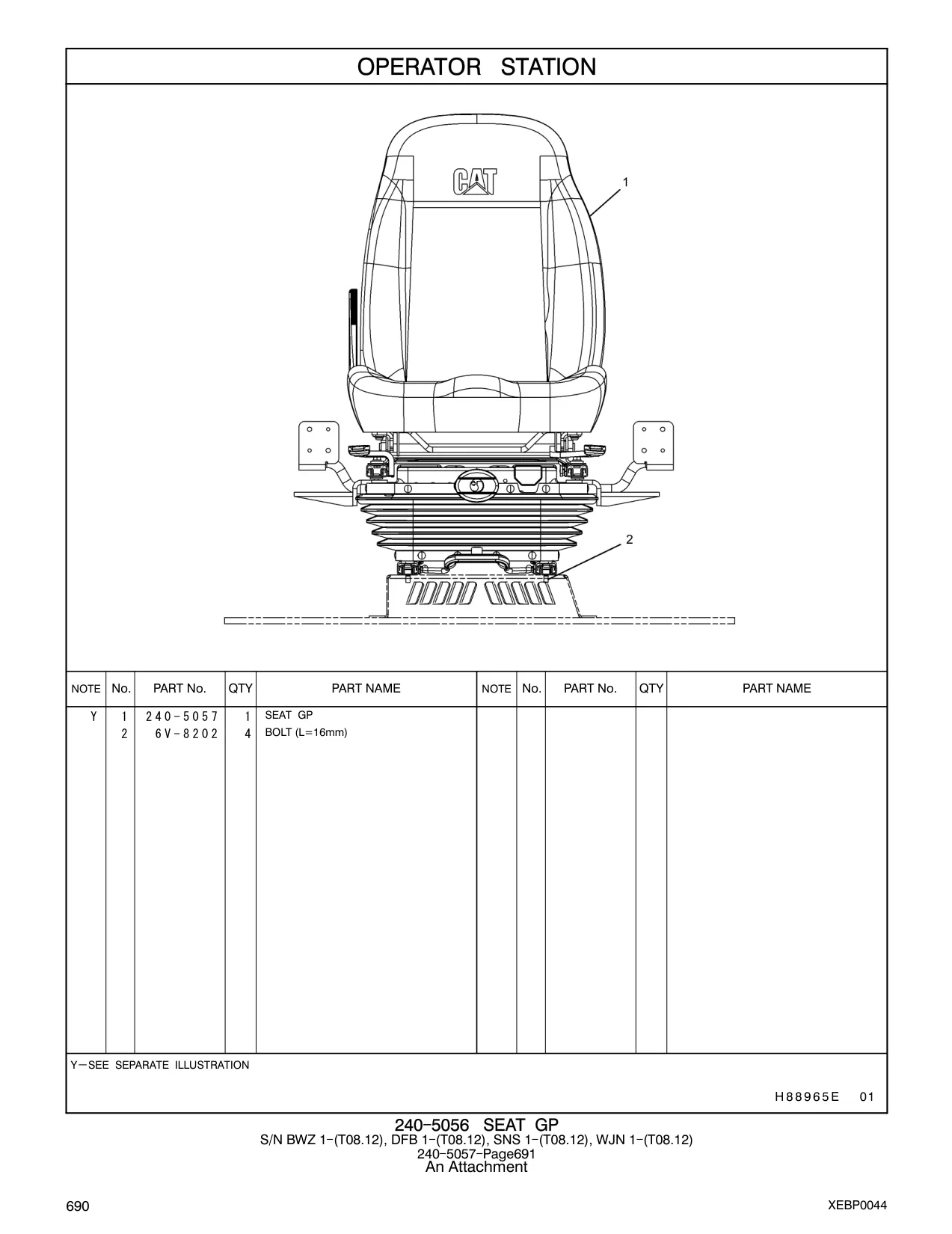 240-5057 - SEAT GP