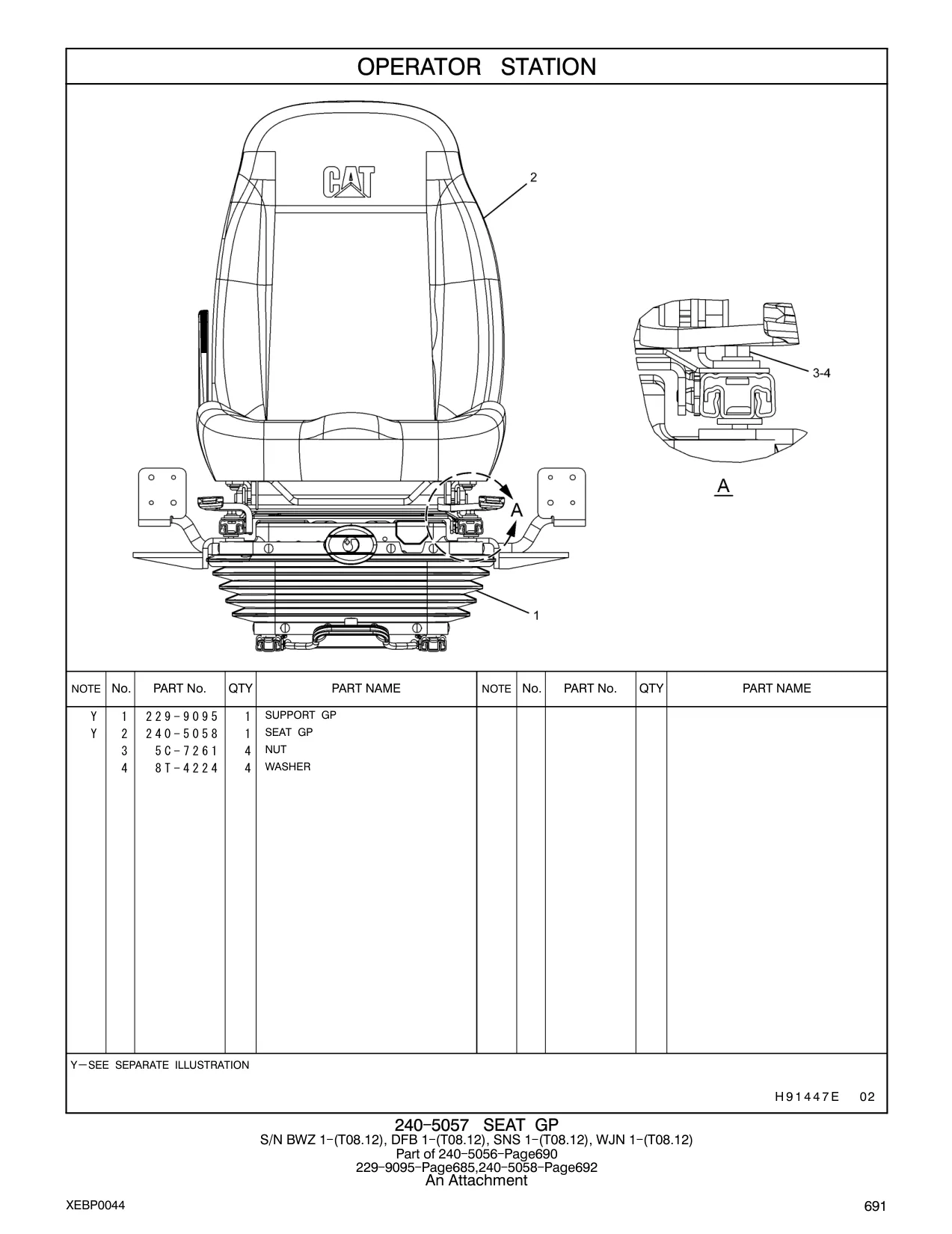 240-5058 - SEAT GP