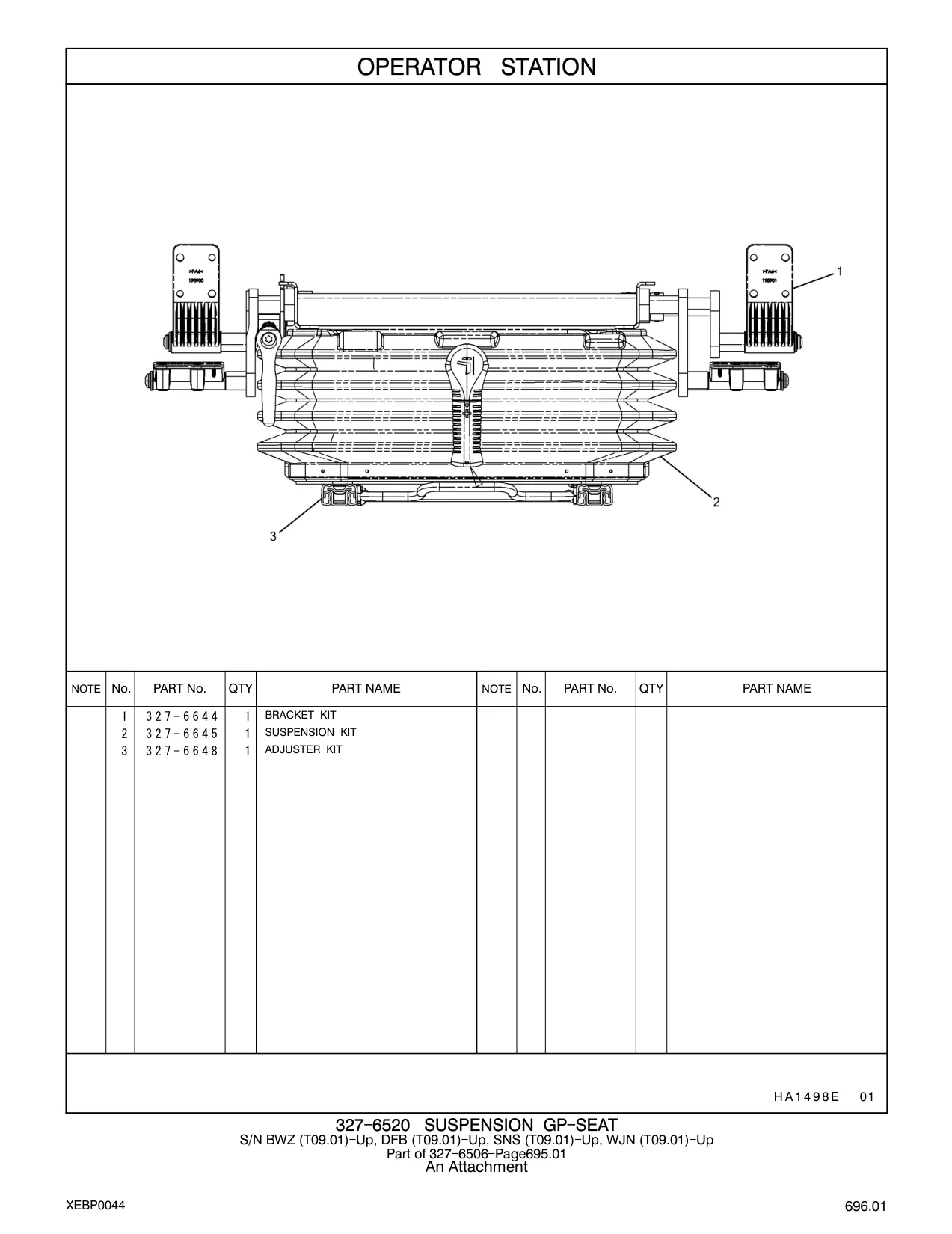 327-6644 - BRACKET KIT