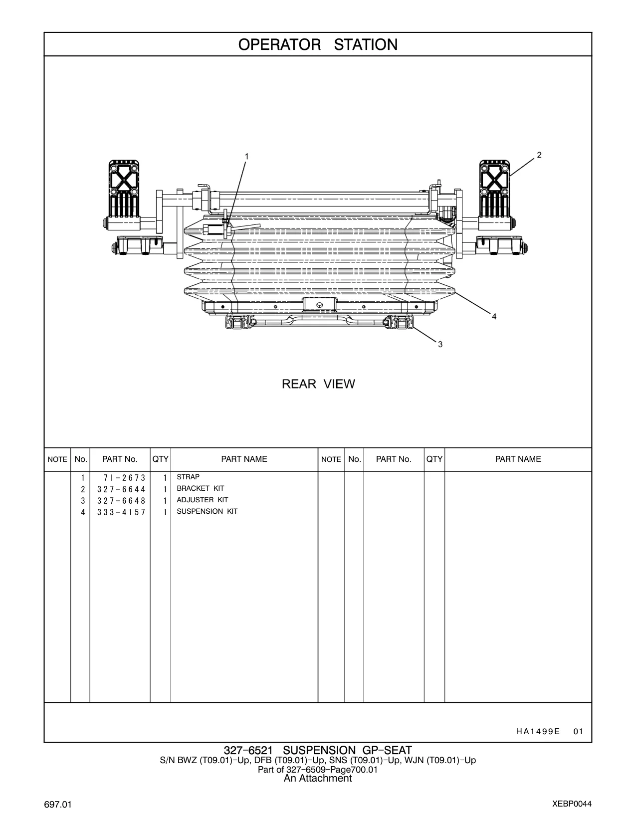 333-4157 - SUSPENSION KIT