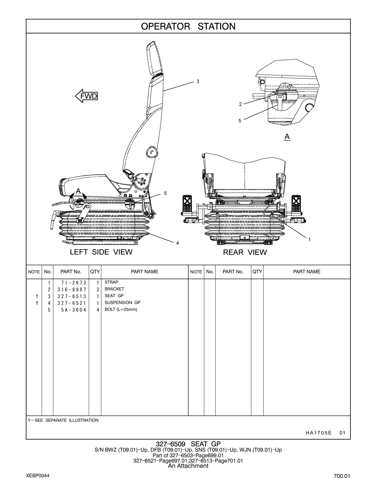 327-6521 - SUSPENSION GP