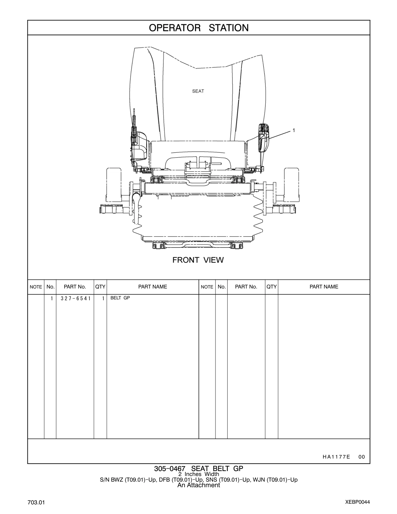 327-6541 - BELT GP