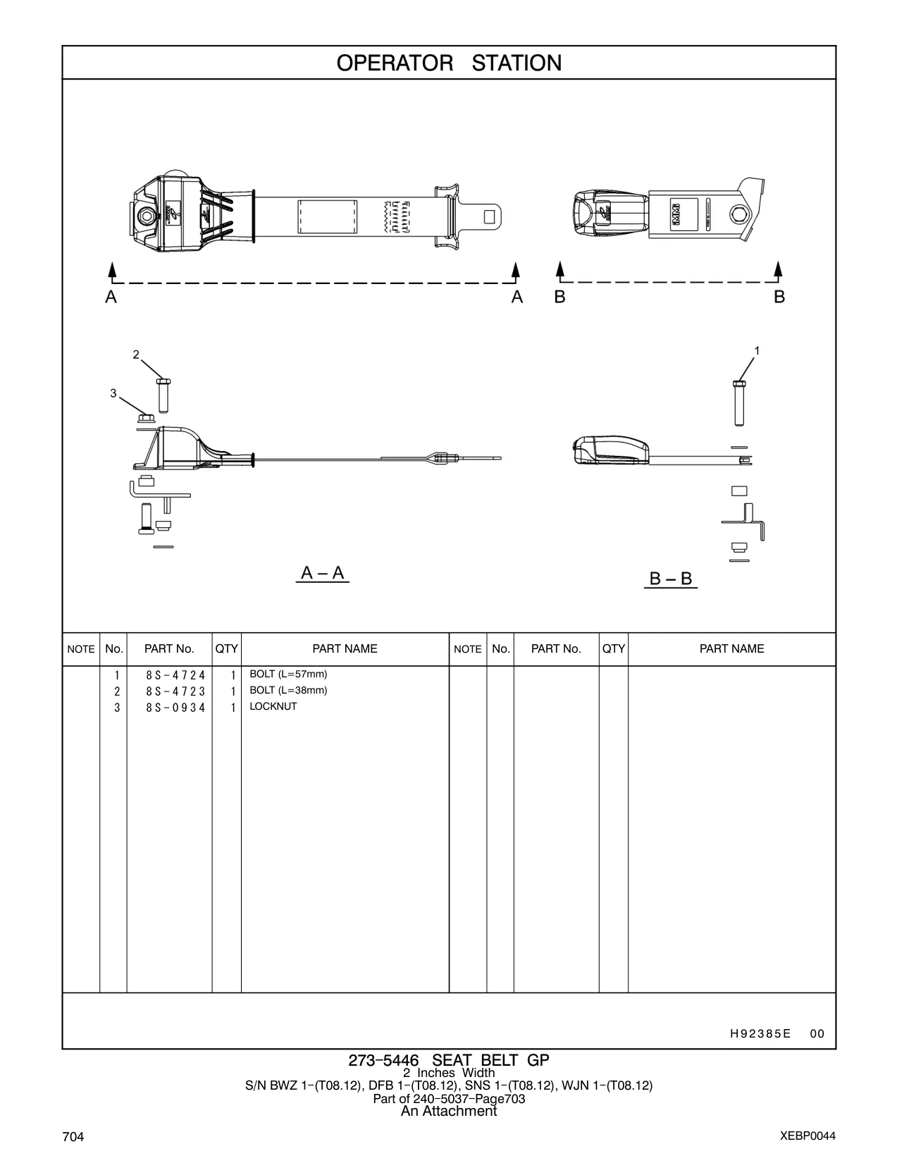8S-4723 - BOLT (L=38mm)