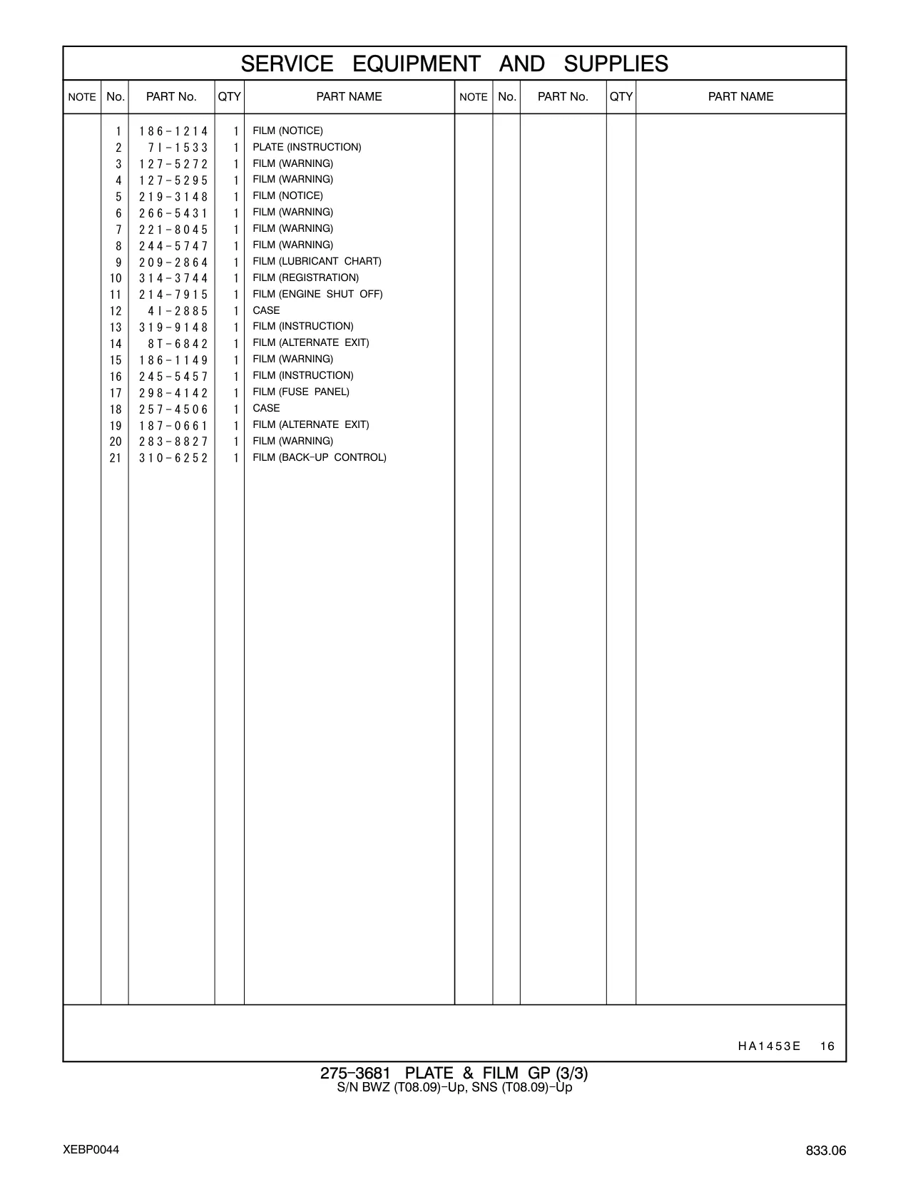 314-3744 - FILM (REGISTRATION)