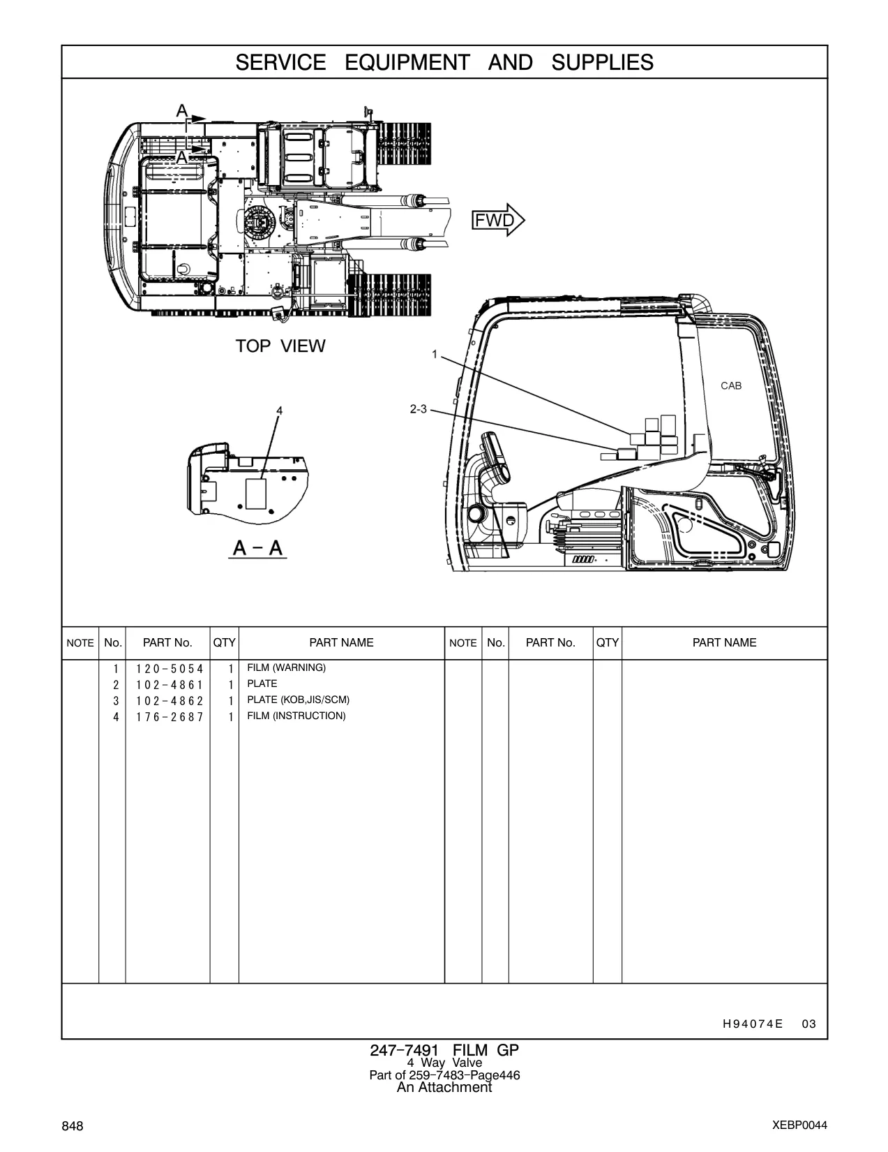 102-4862 - PLATE (KOB,JIS/SCM)