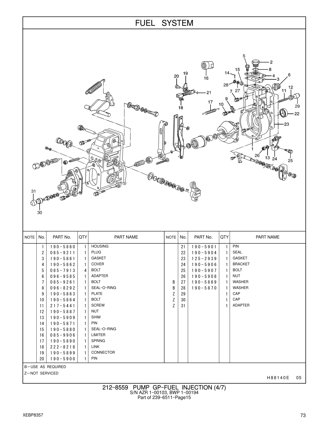 085-7913 - BOLT