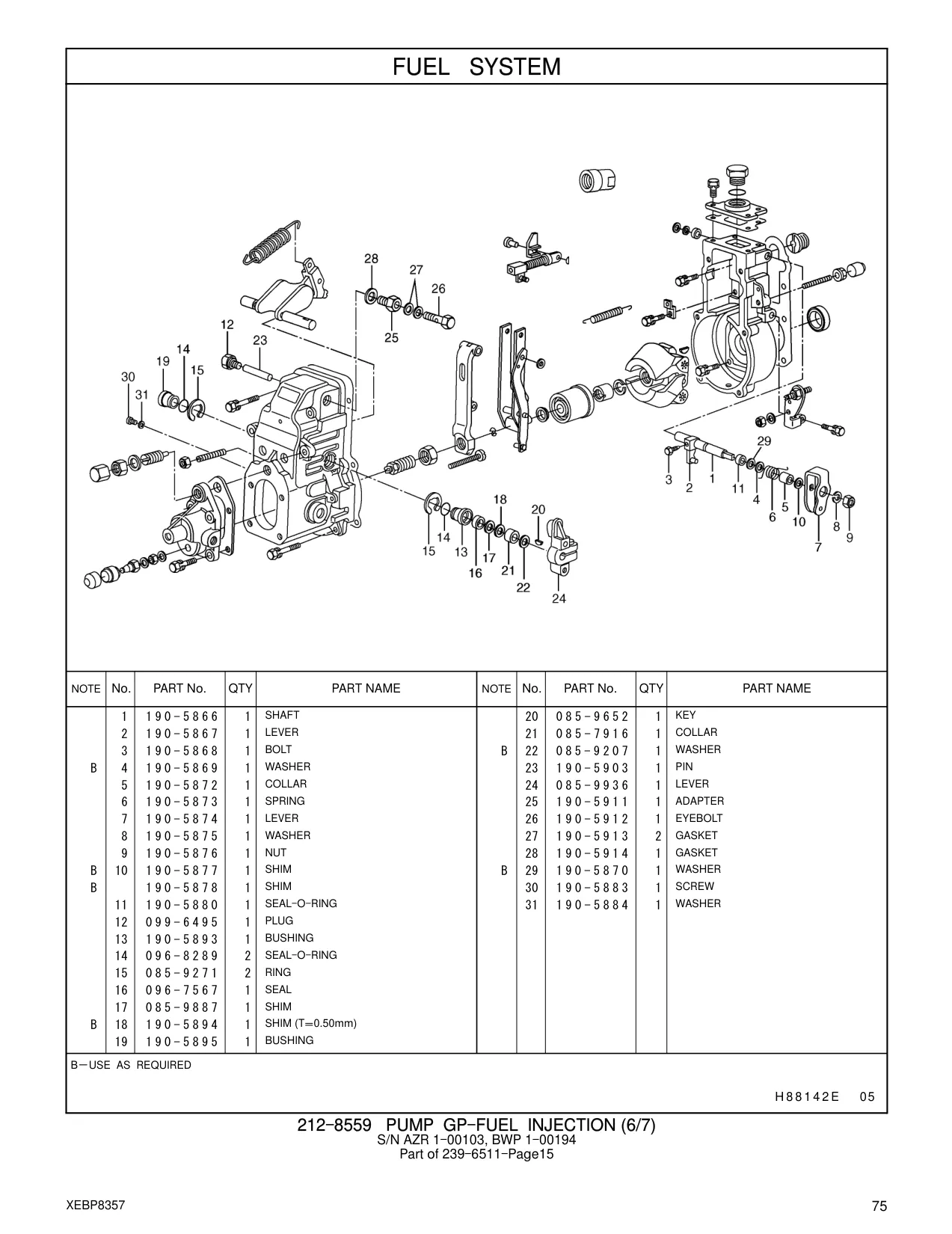 085-9936 - LEVER