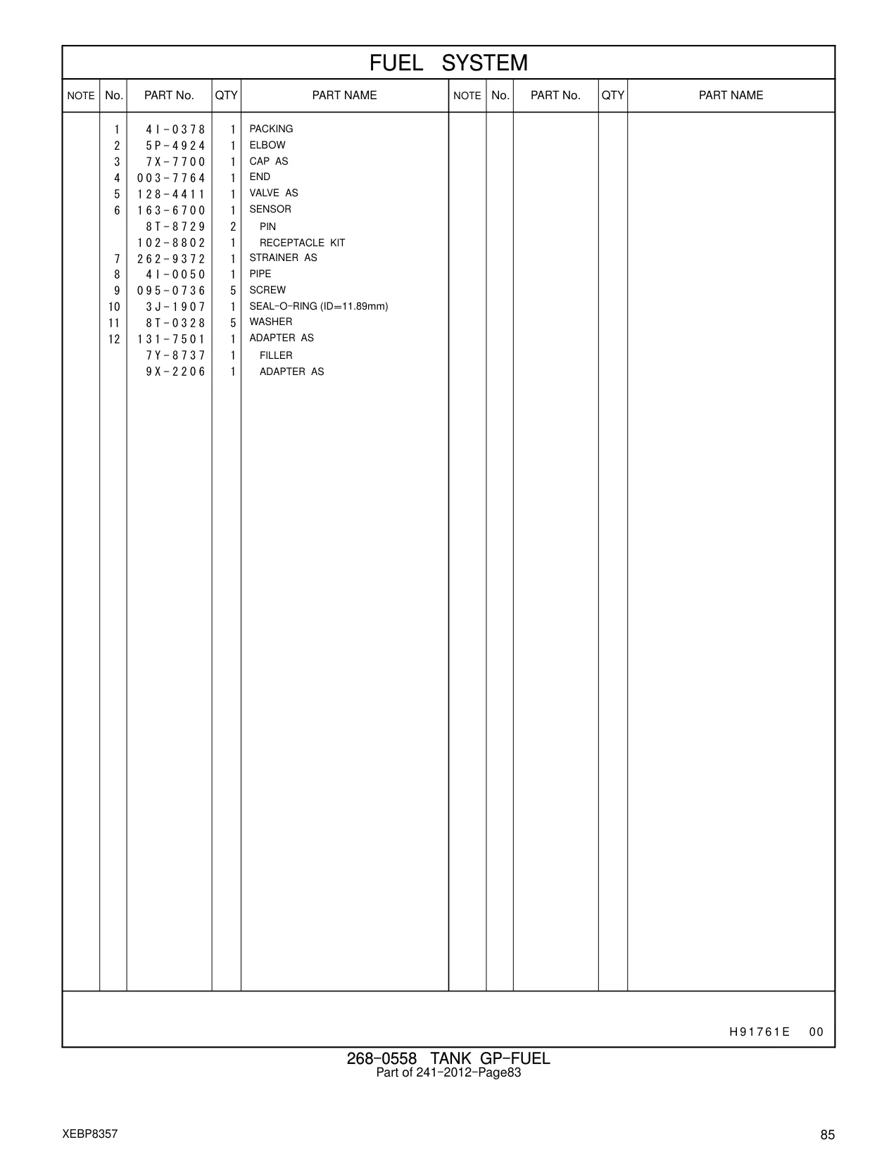7X-7700 - CAP AS
