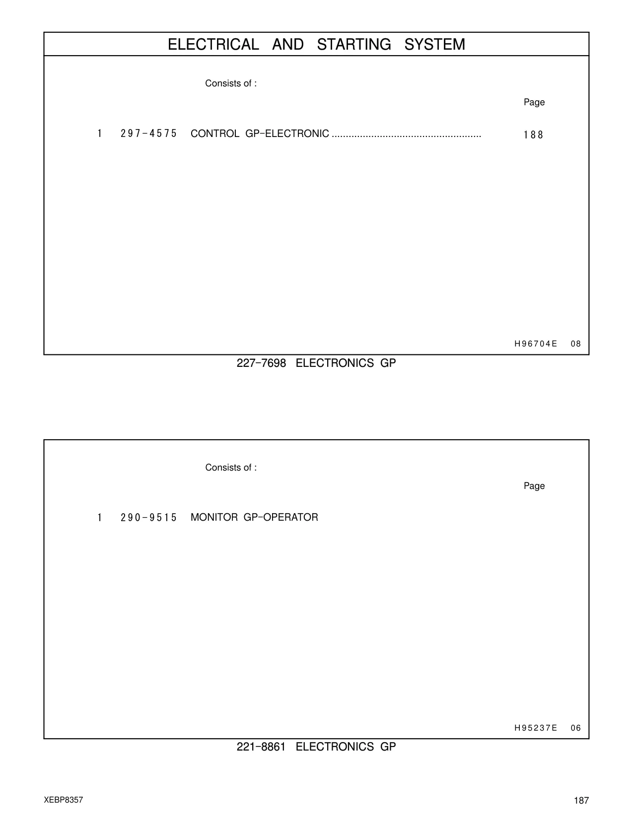 290-9515 - MONITOR GP - OPERATOR