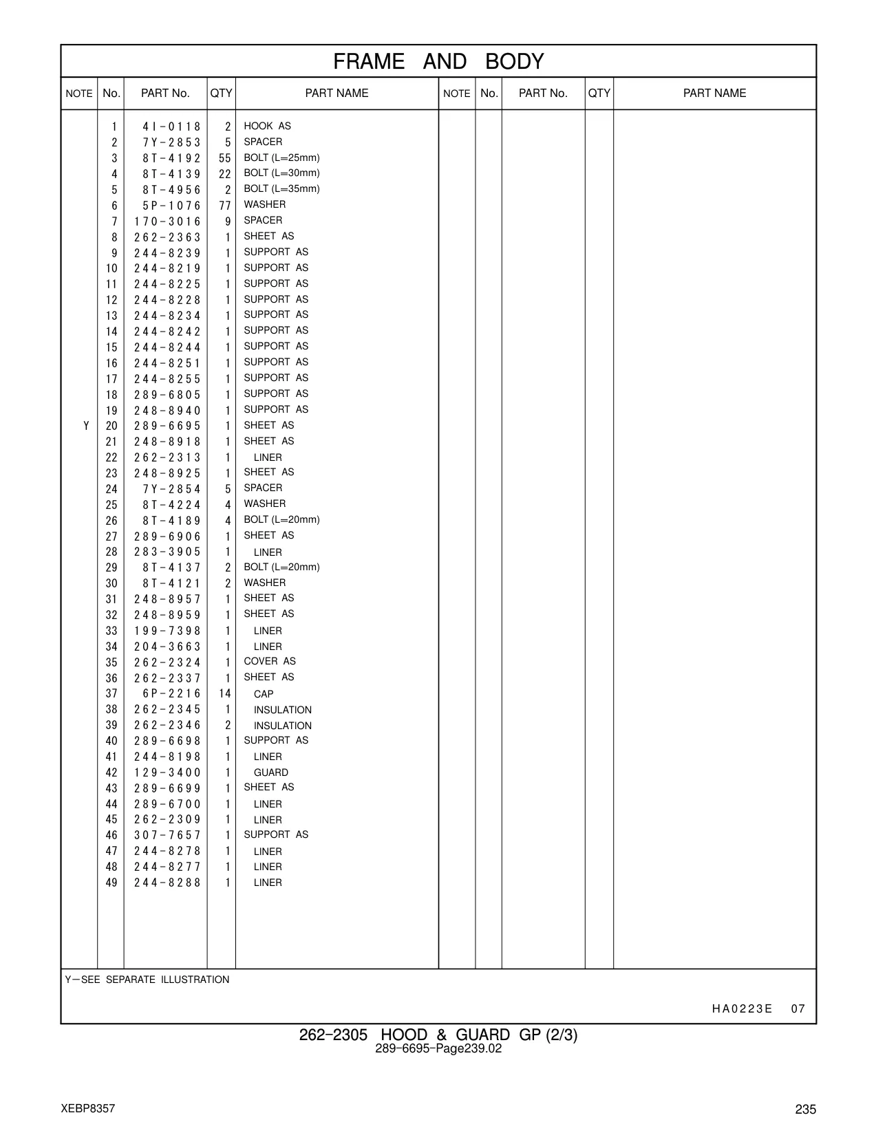 262-2337 - SHEET AS