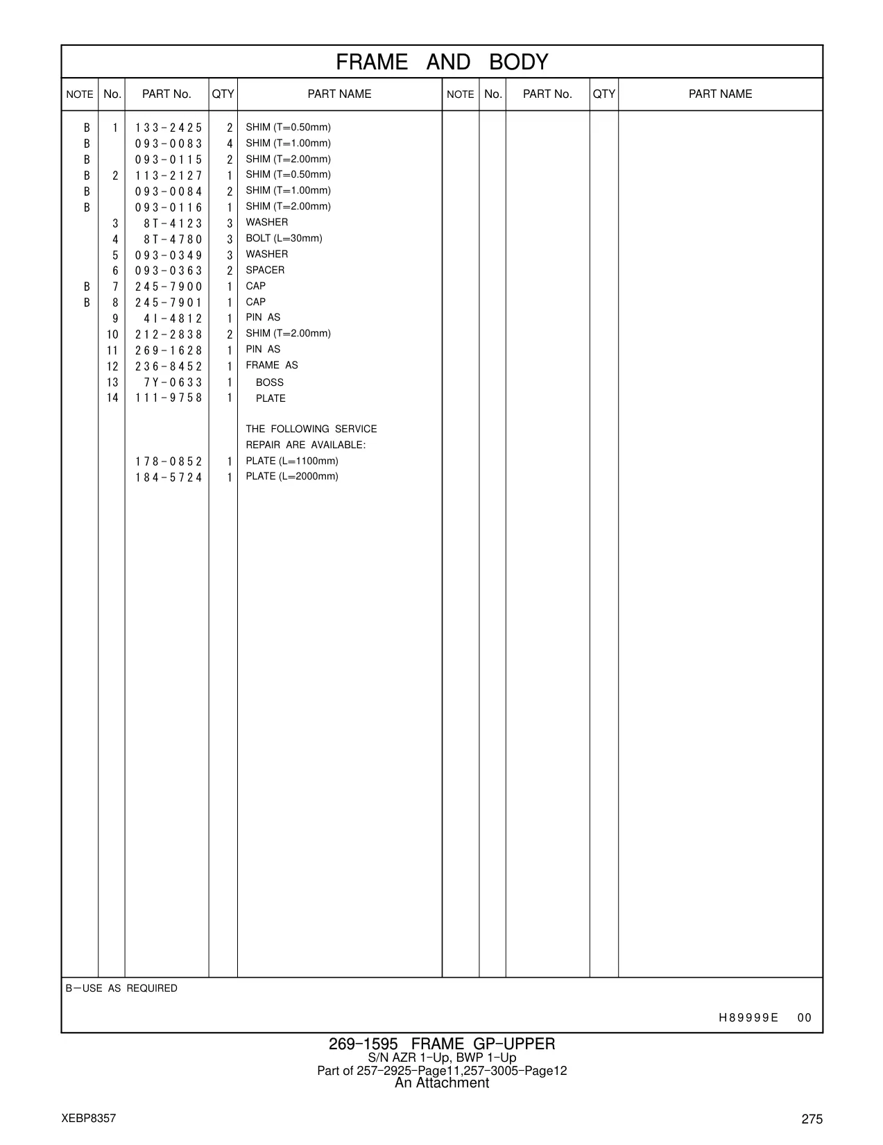 269-1628 - PIN AS