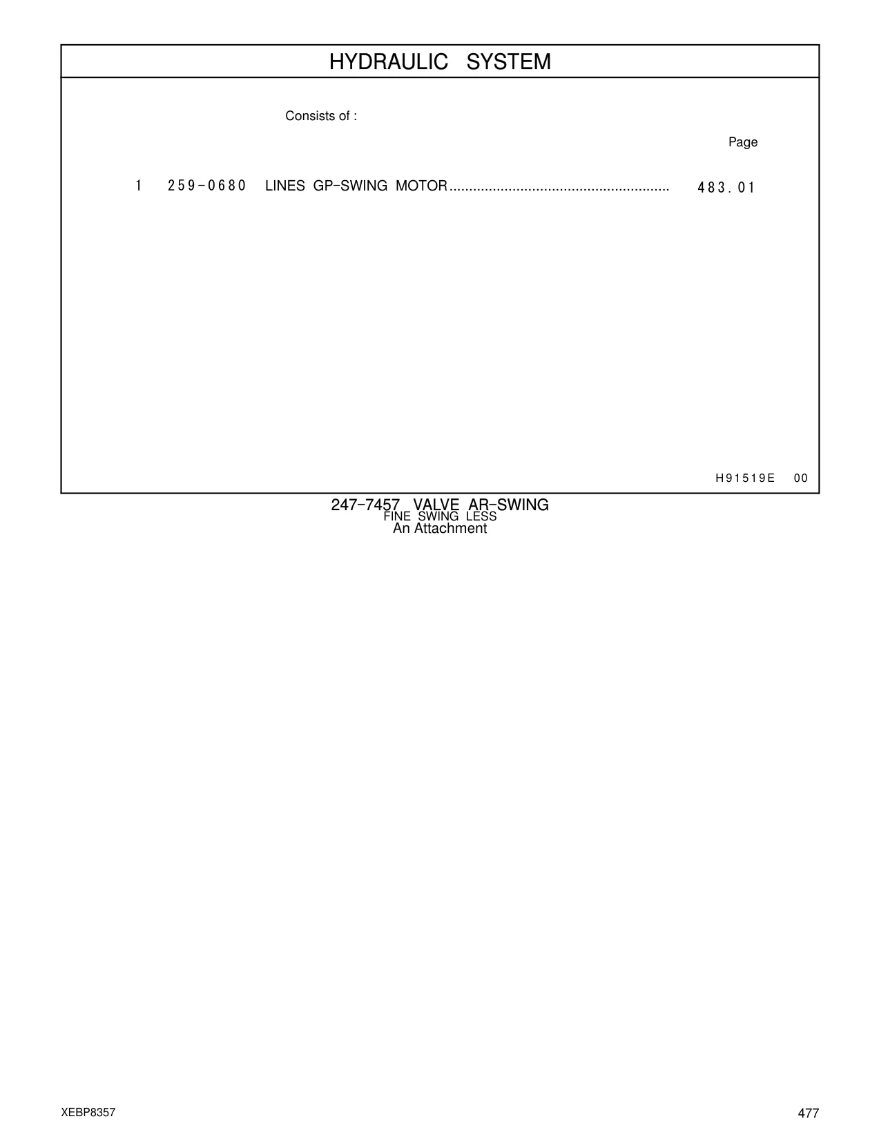 259-0680 - LINES GP - SWING MOTOR........................................................