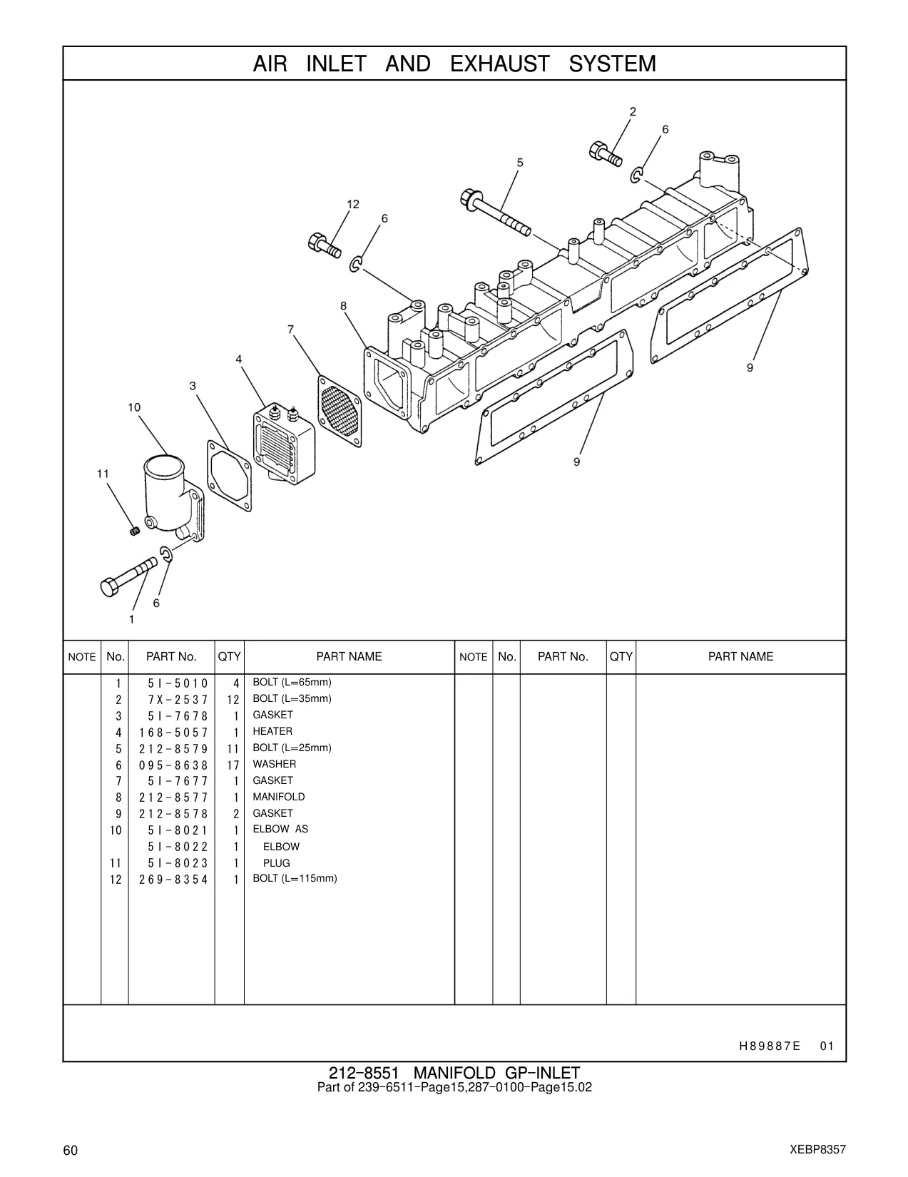 5I-5010 - BOLT (L=65mm)