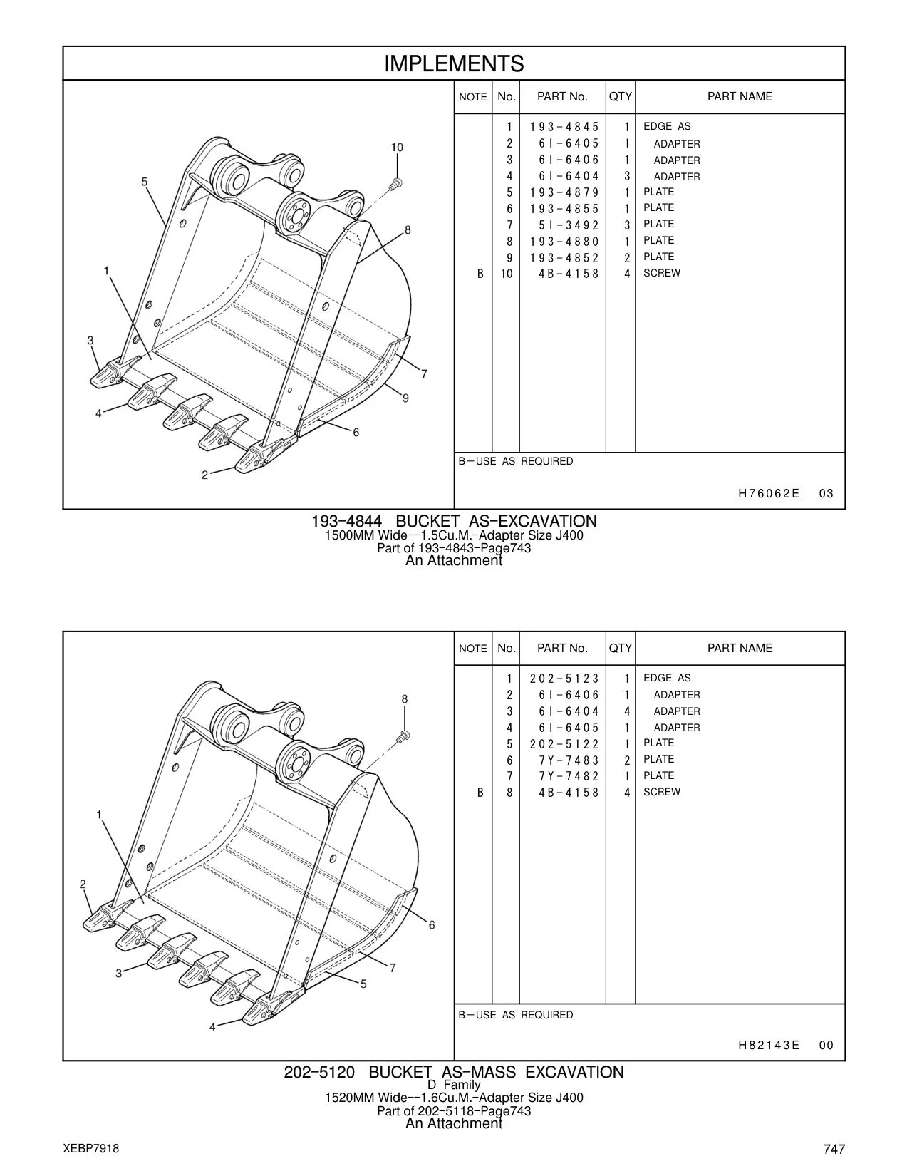 193-4845 EDGE AS CAT parts manual diagram