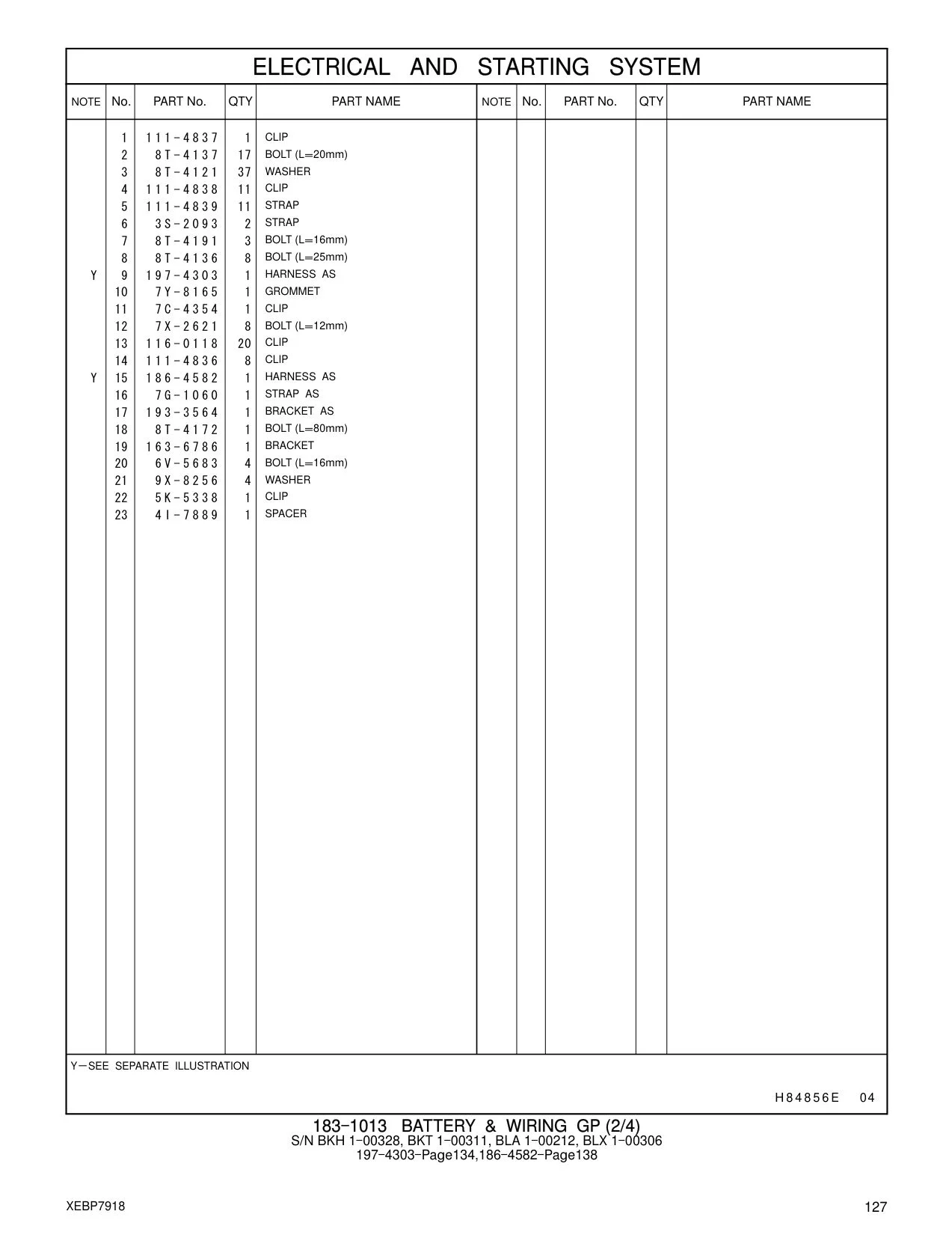 6V-5683 - BOLT (L=16mm)