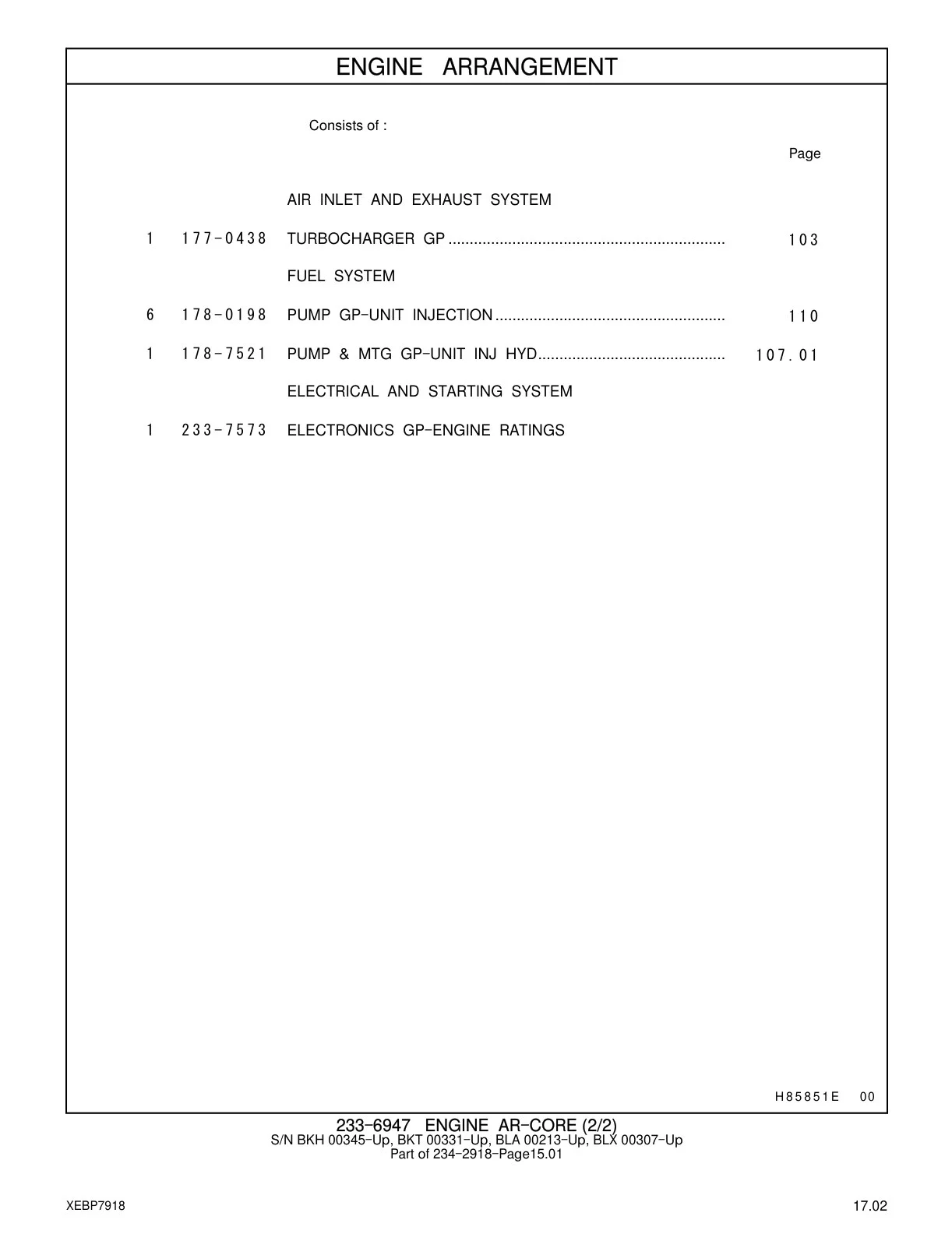 233-7573 - ELECTRONICS GP-ENGINE RATINGS