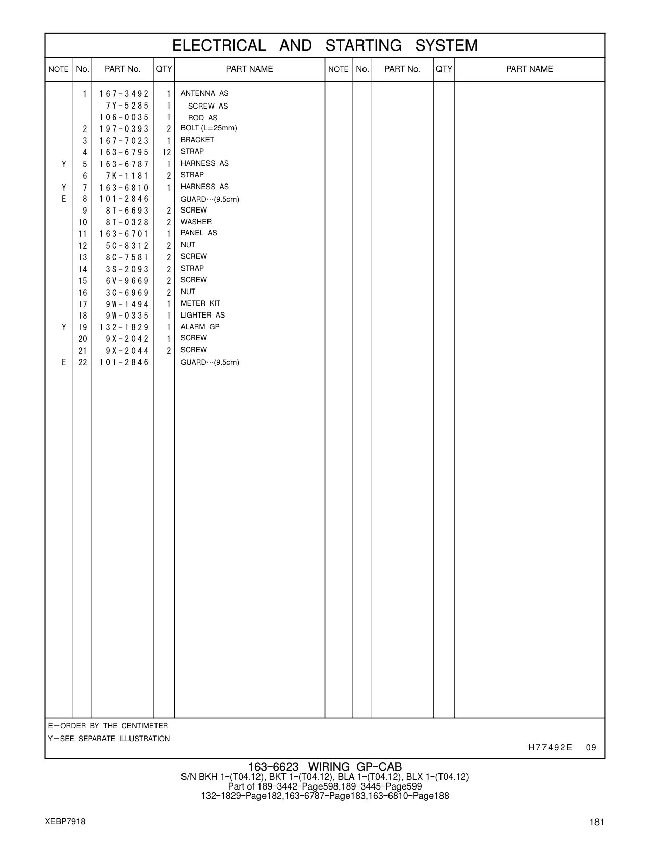 197-0393 BOLT (L=25mm) CAT parts manual diagram