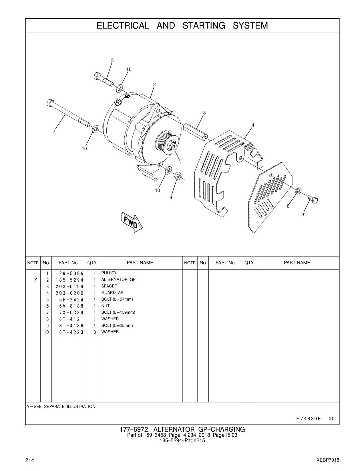 7X-0339 - BOLT (L=159mm)