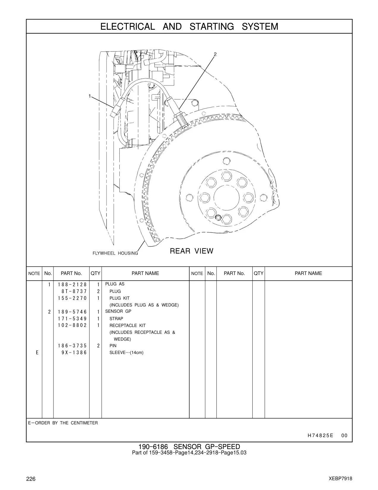 189-5746 - SENSOR GP-SPEED (ENGINE)
