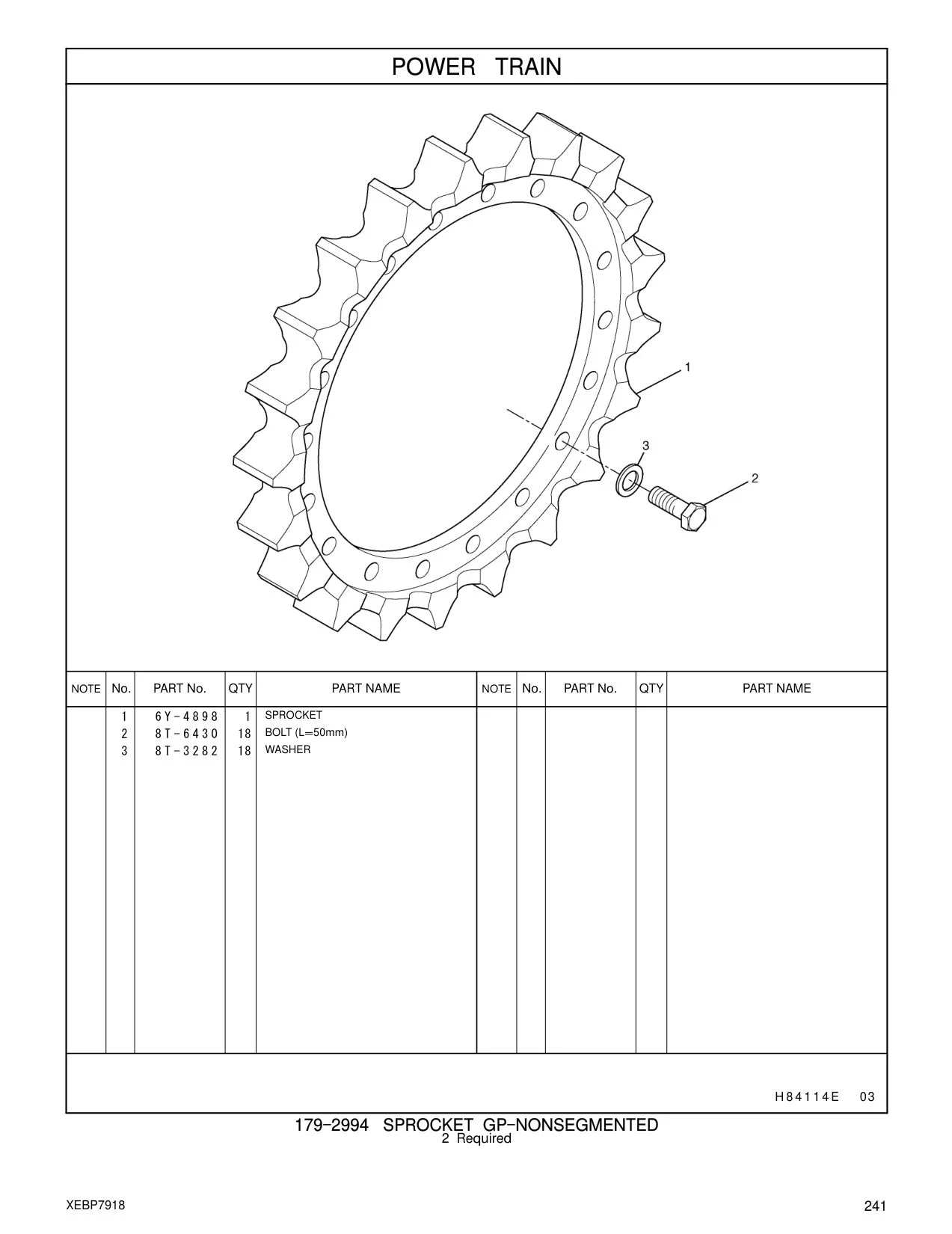 8T-6430 - BOLT (L=50mm)