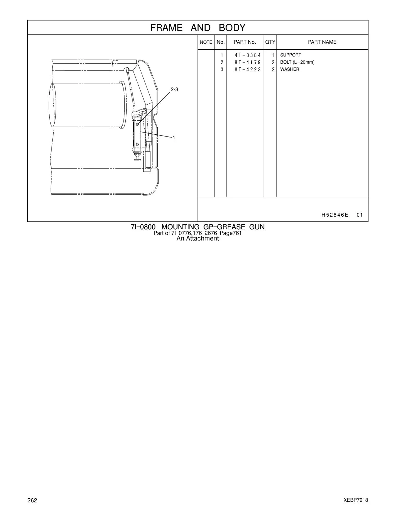 4I-8384 - SUPPORT