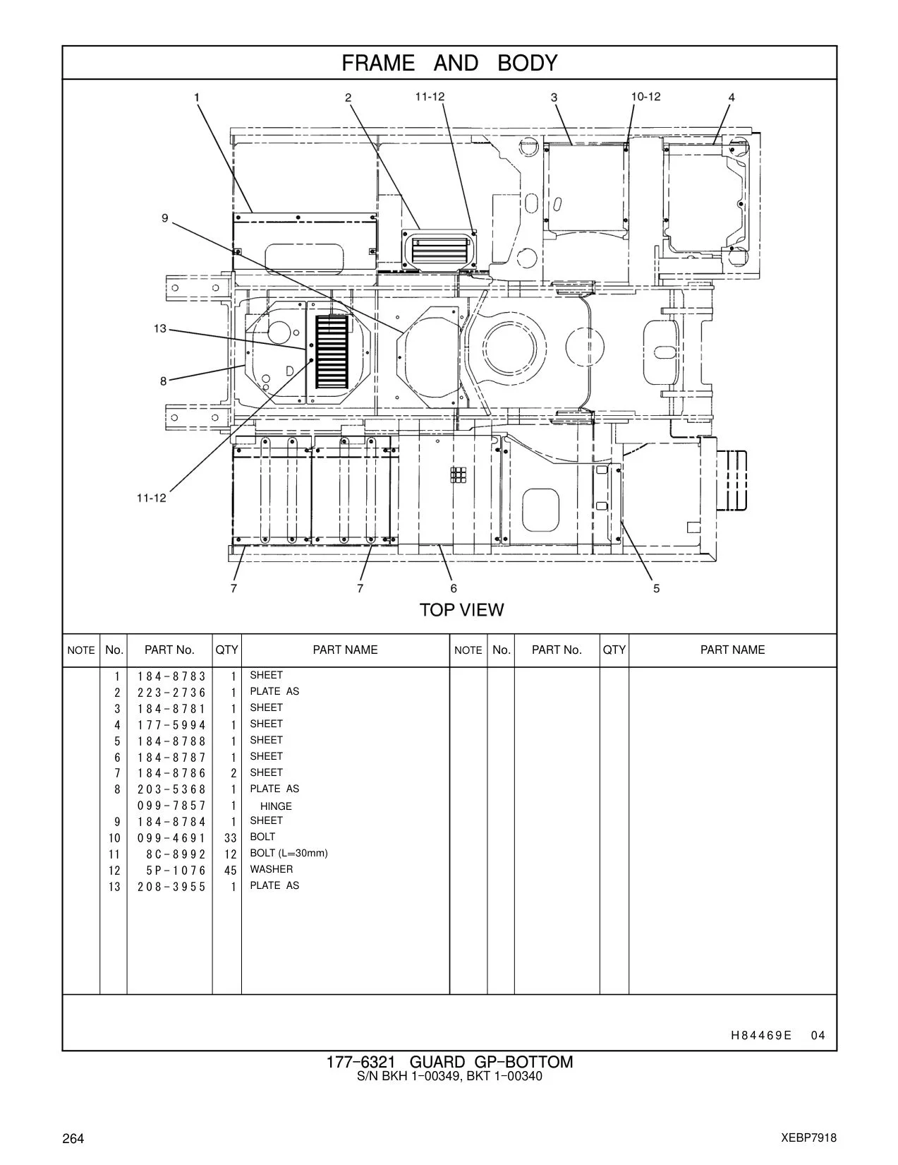 223-2736 PLATE AS CAT parts manual diagram
