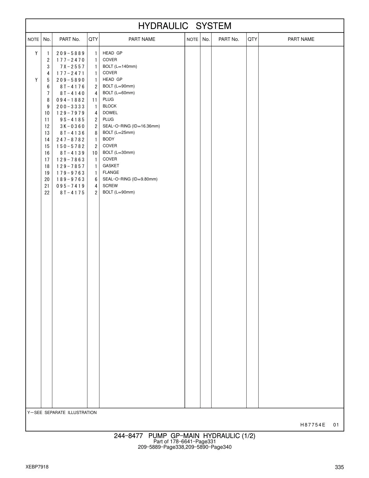 8T-4176 - BOLT (L=90mm)