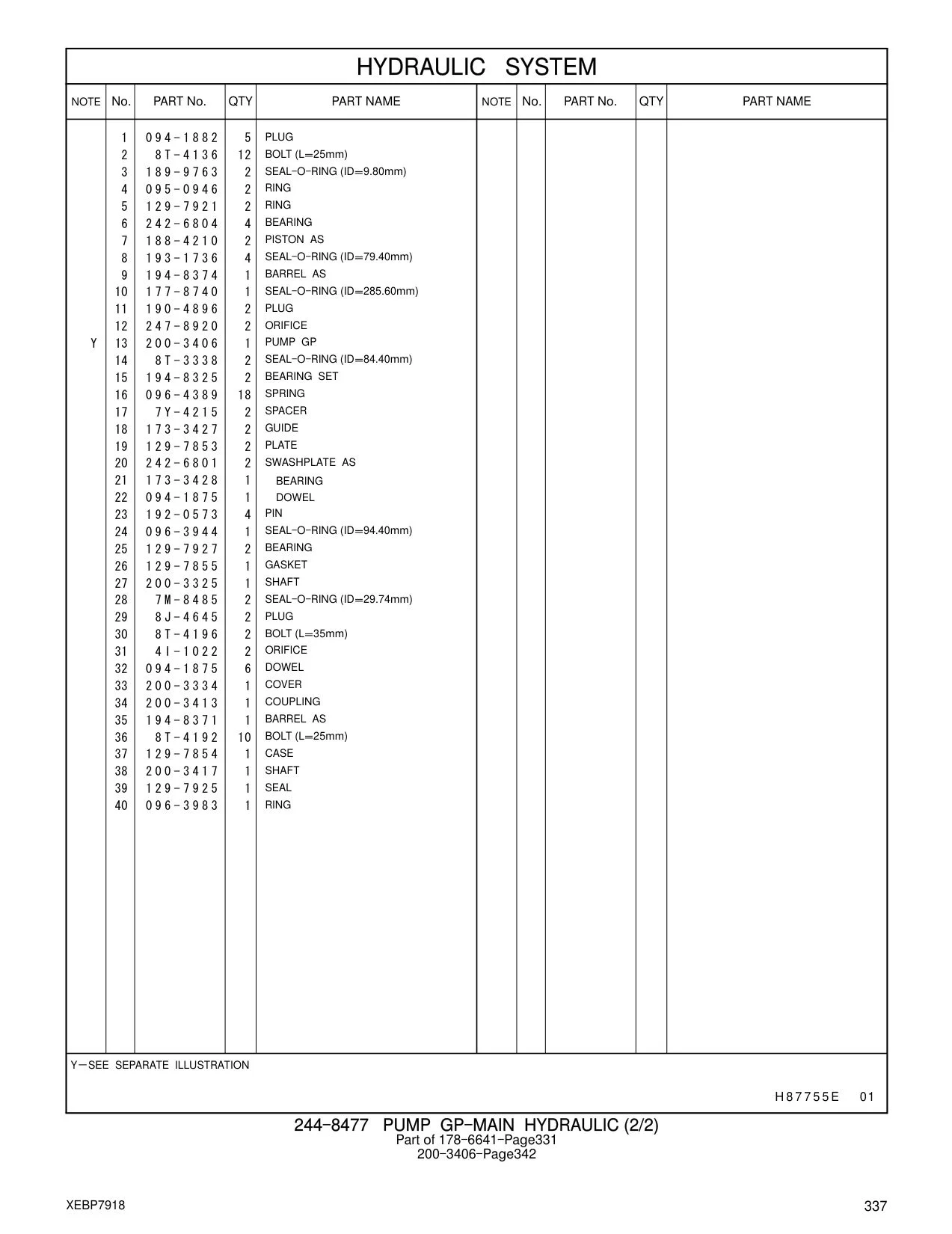 129-7927 - BEARING