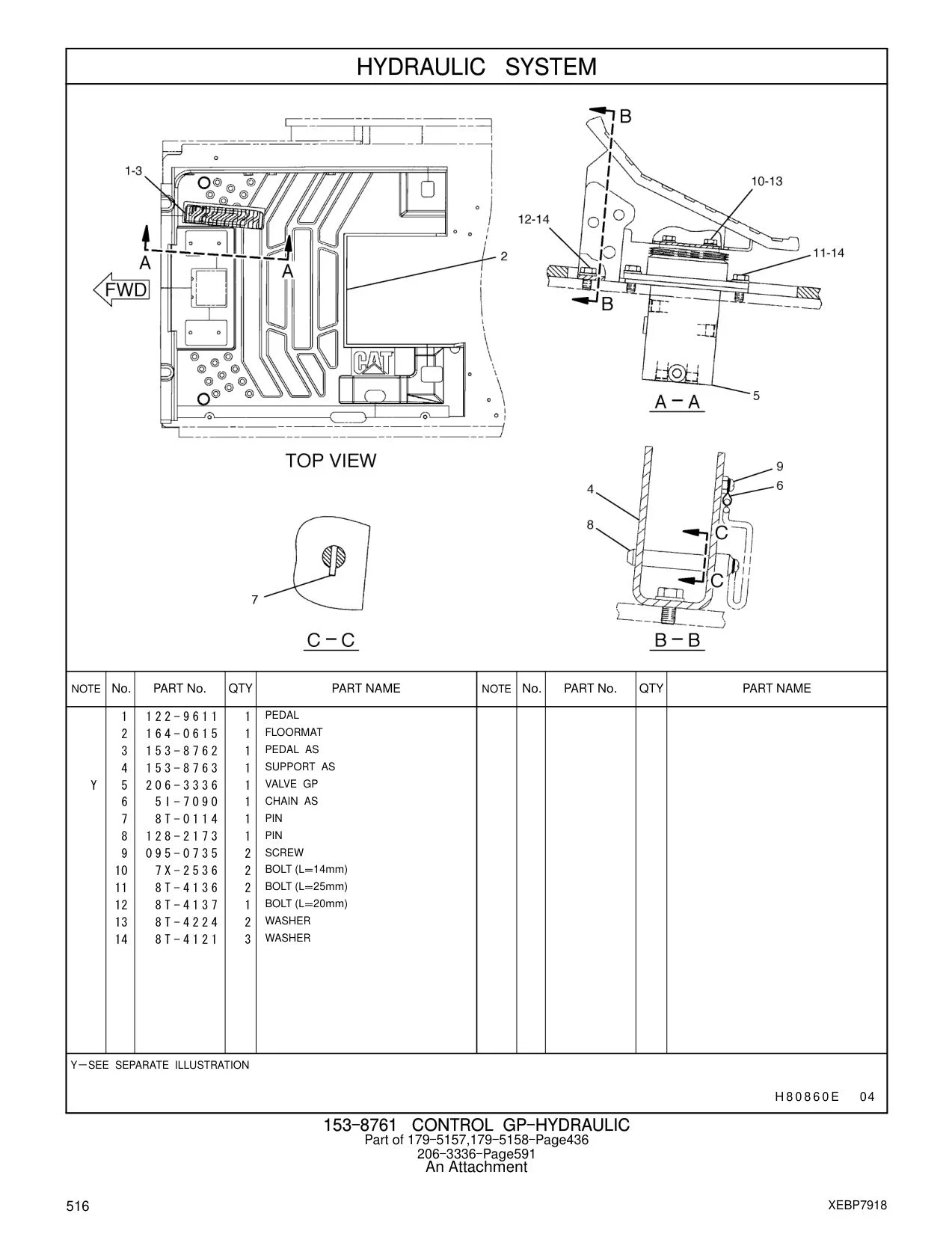 206-3336 VALVE GP CAT parts manual diagram