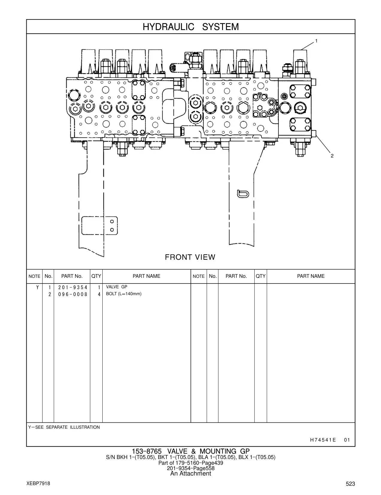 201-9354 VALVE GP CAT parts manual diagram