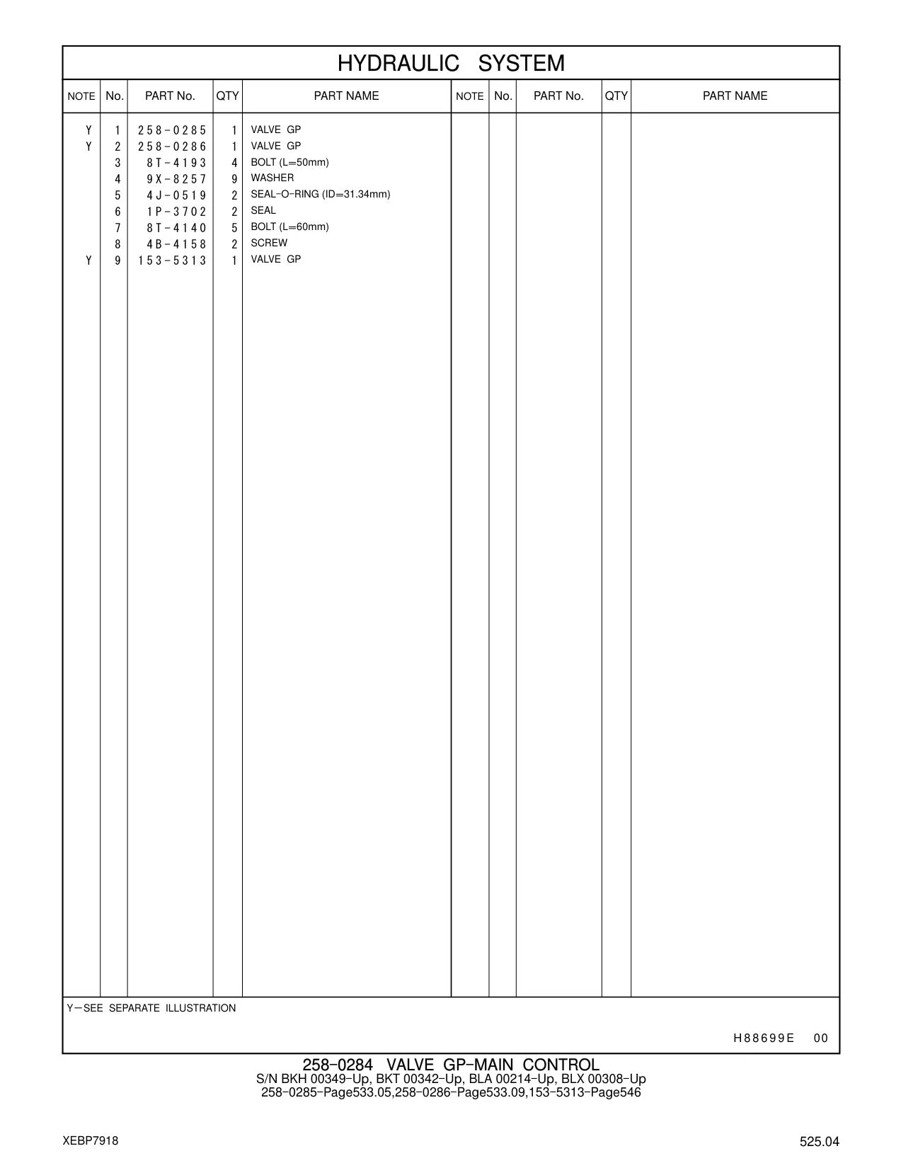 258-0285 - VALVE GP