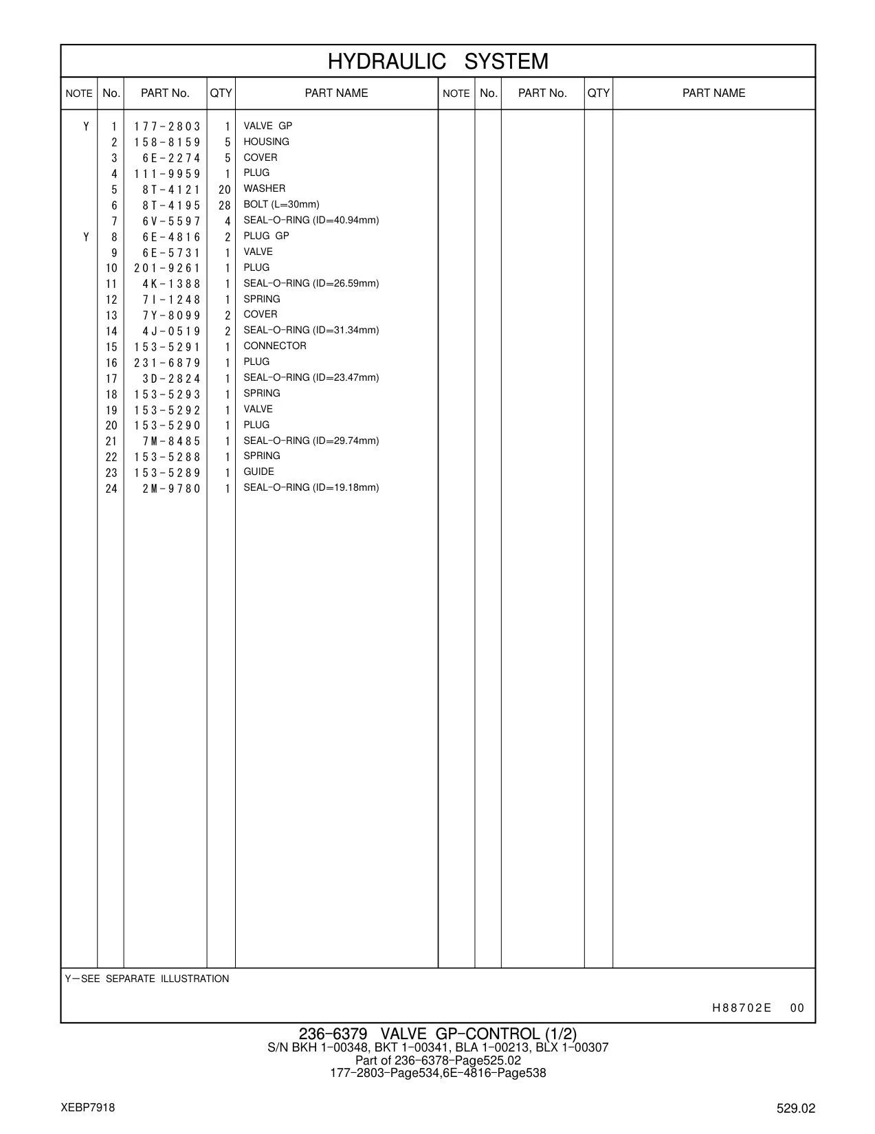 231-6879 PLUG CAT parts manual diagram