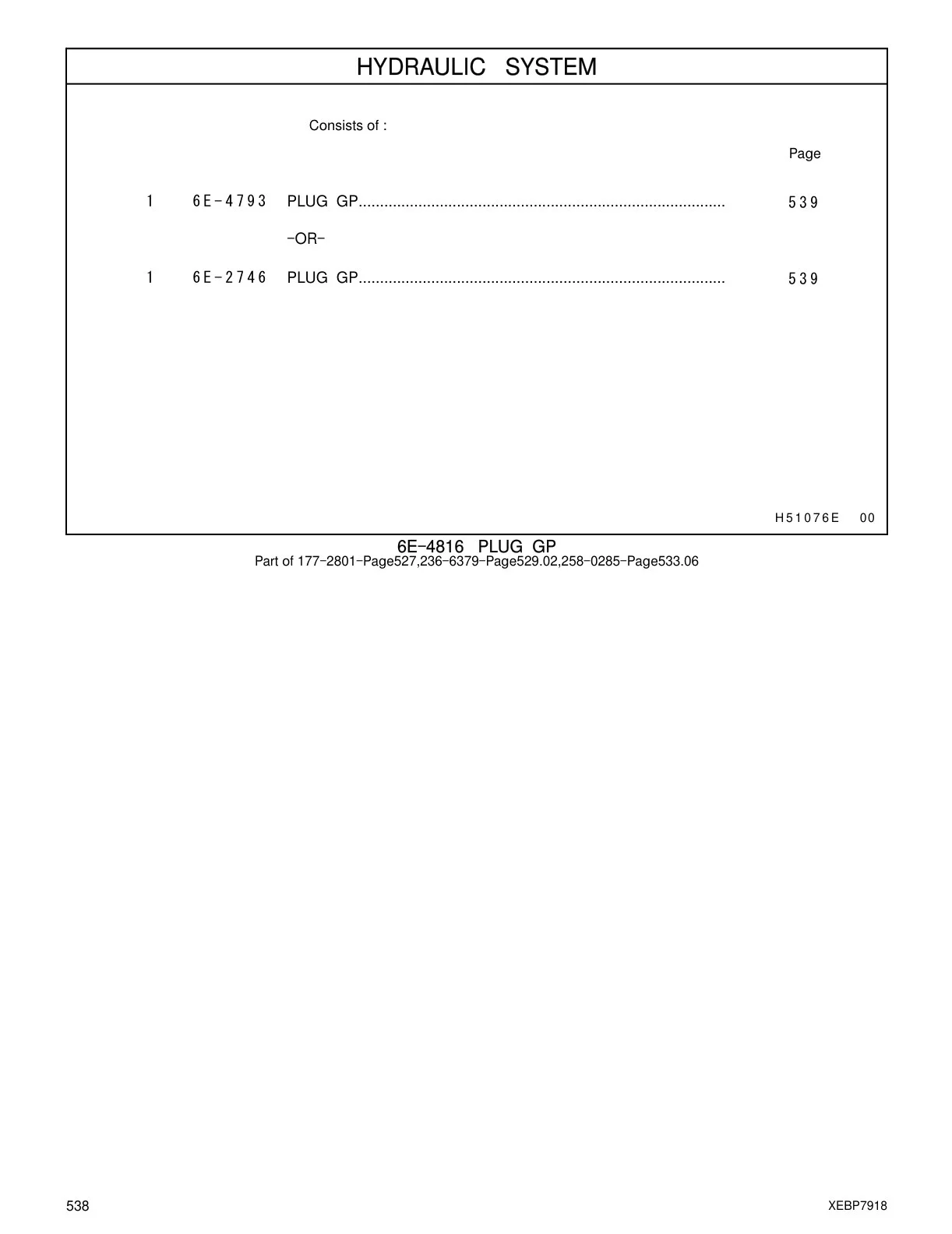 6E-2746 - PLUG GP