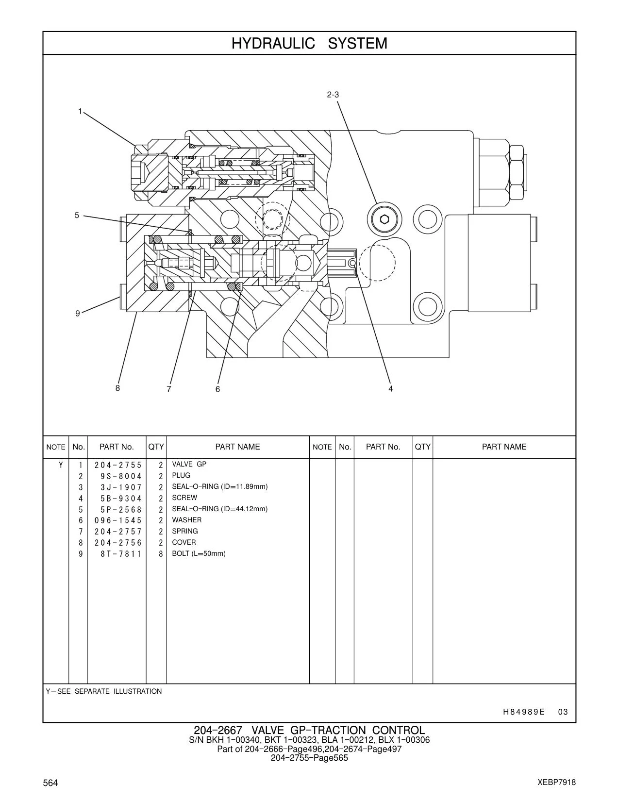 204-2755 VALVE GP CAT parts manual diagram