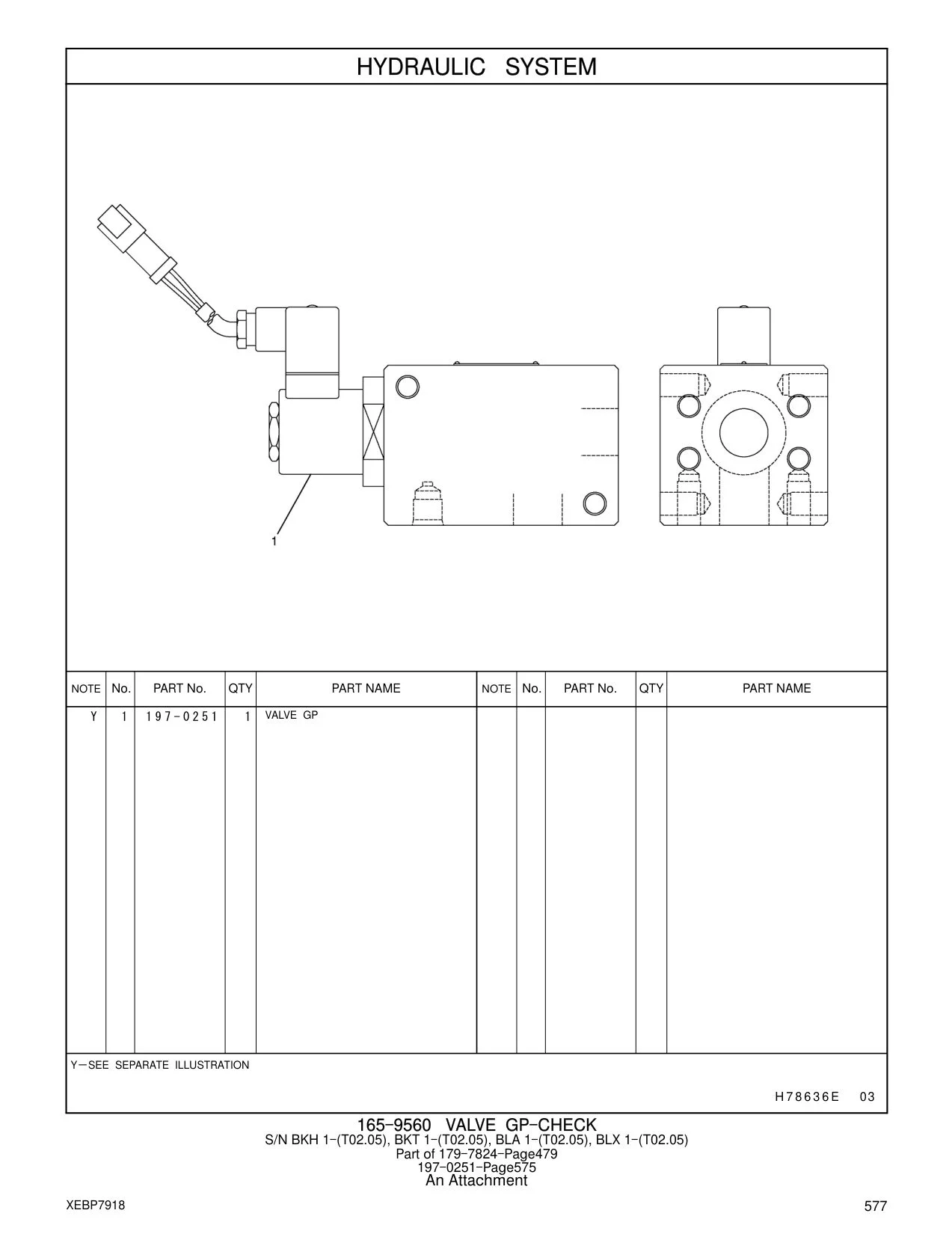197-0251 - VALVE GP